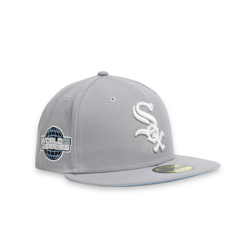 Chicago White Sox Men's Grey Fitted Baseball Cap - Adjustable Snapback Hat for Sports Fans & Casual Wear - Perfect for Games, Outdoor Activities & Street Style