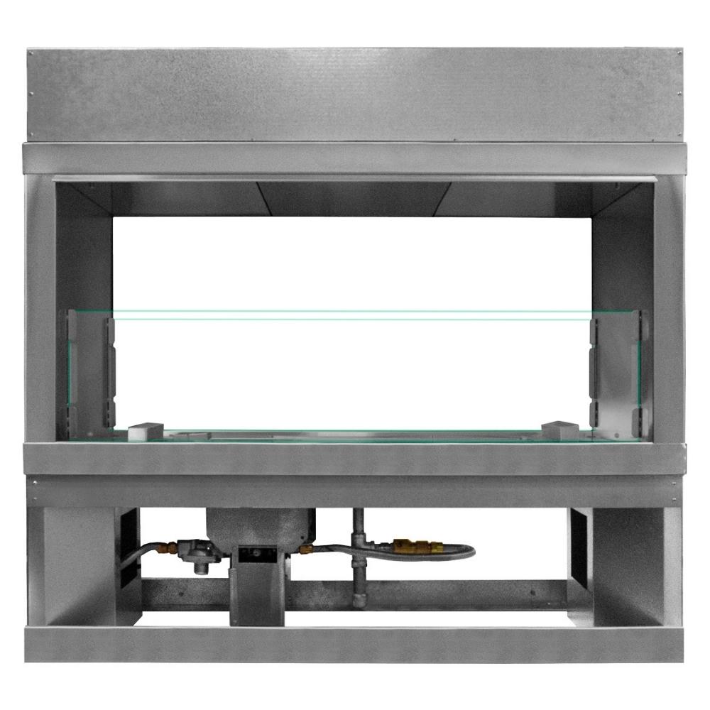 Firegear Kalea Bay Vent-Free Outdoor Linear Gas Fireplace with LED Lights - Perfect for Patio, Deck, and Backyard Ambiance