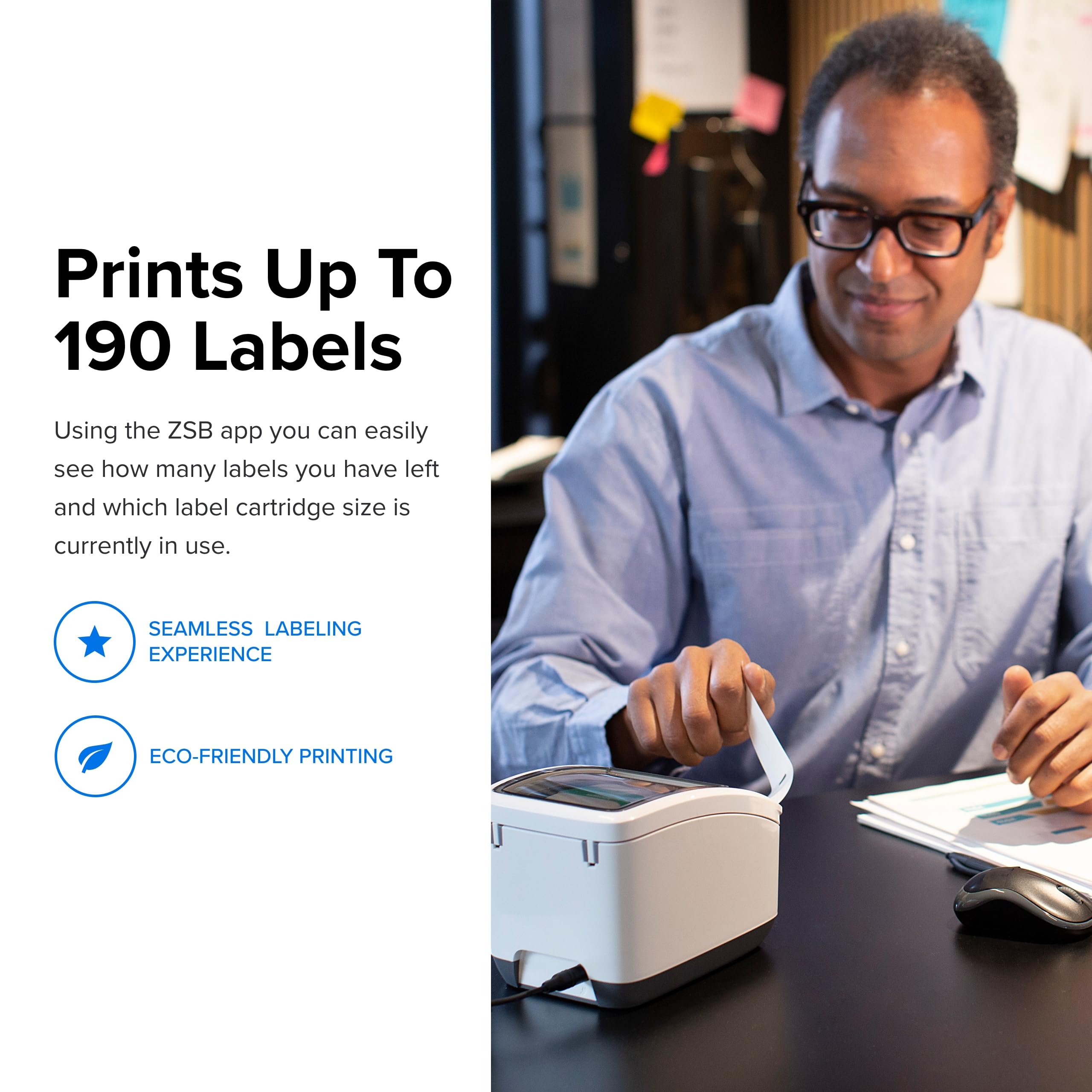 ZEBRA ZSB Series Eco-Friendly Labels - 2.25