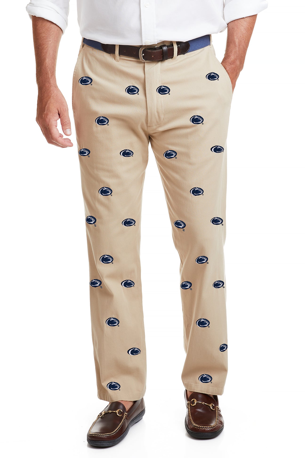 Penn State Collegiate Stretch Twill Pants for Men - Comfortable Khaki Casual Trousers for College Students, Alumni & Fans - Perfect for Game Day, Campus Wear & Everyday Outfits