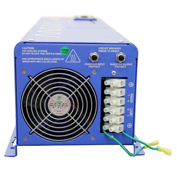 Aims Power PICOGLF40W12V120V 4000W Pure Sine Wave Inverter Charger - 12V/120V DC to AC Power Converter for RVs, Boats, Off-Grid Solar Systems & Emergency Backup Power