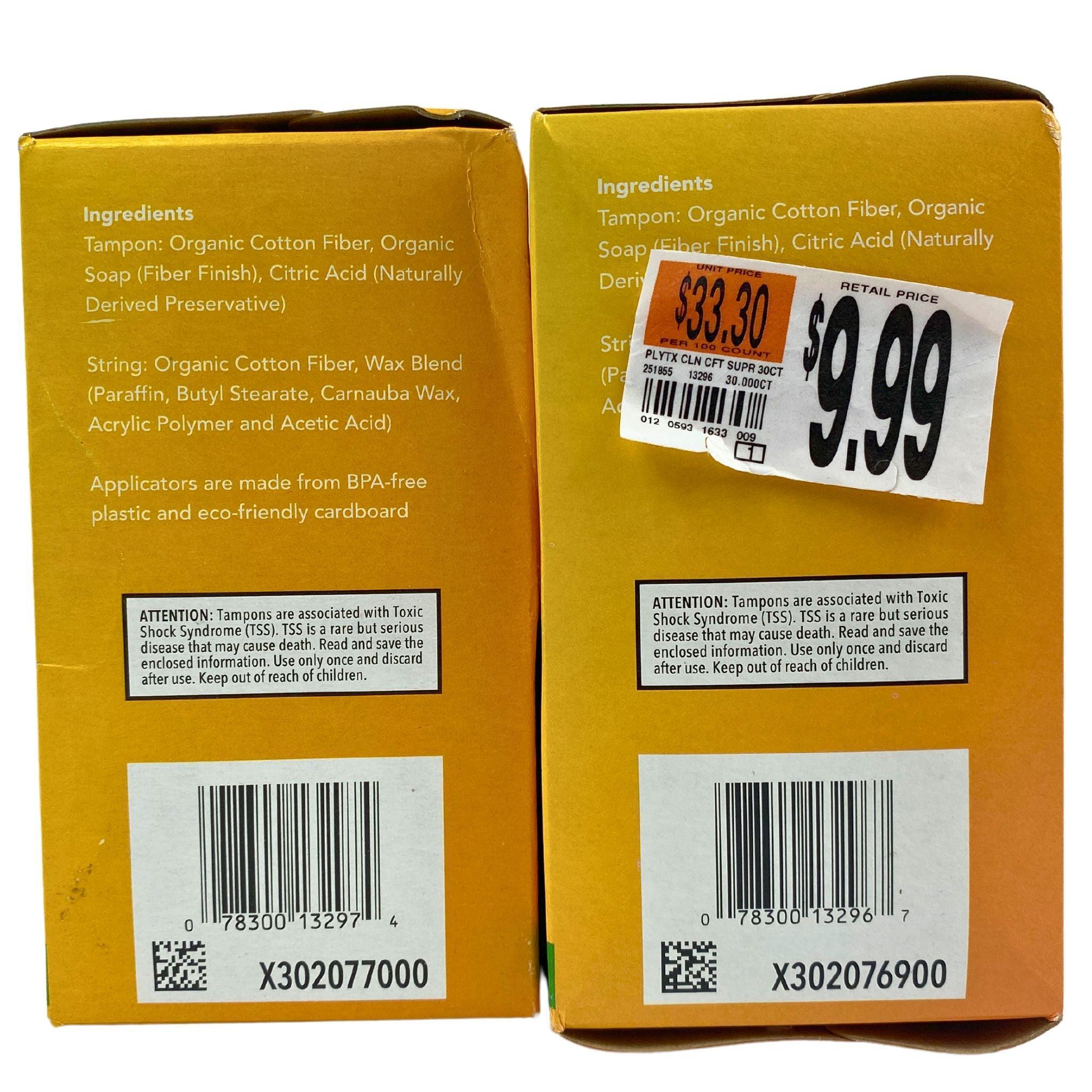 Playtex Clean Comfort 28 & 30 Tampons - 45 Count Pack with 360° Leak Protection for Women | Comfortable & Reliable Feminine Care for Active Lifestyles, Workouts & Daily Use