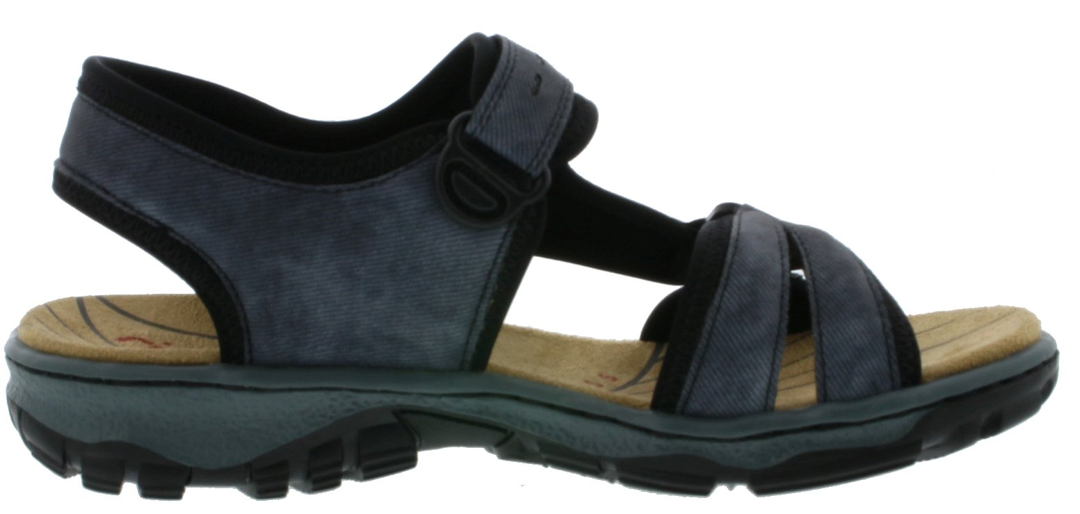 Rieker Women's Closed Toe Sandals - Comfortable Summer Walking Shoes with Arch Support | Perfect for Beach, Travel & Casual Outfits