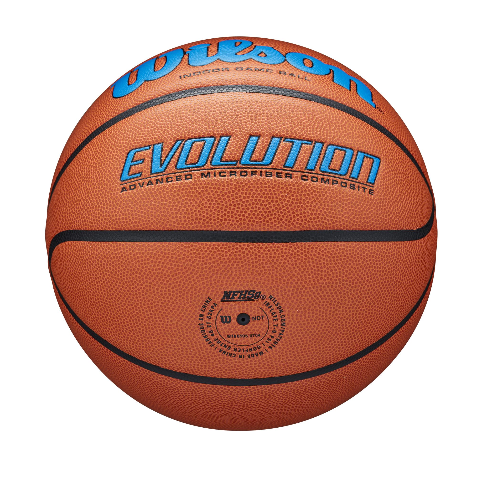 Wilson Evolution Game Basketball - Official Size 7 Indoor/Outdoor Basketball for Men & Boys - Perfect for Competitive Play, Training, and Pickup Games