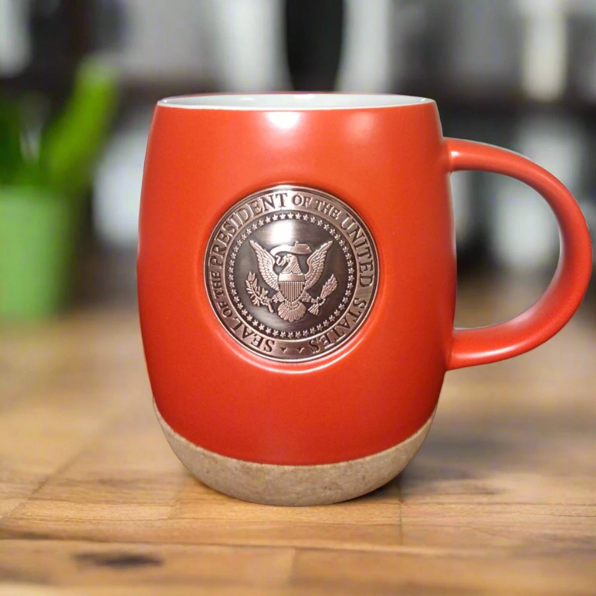 Official Red Presidential Seal Coffee Mug - Premium Ceramic Cup for Tea, Hot Drinks - Perfect for Office, Home, or Gifts