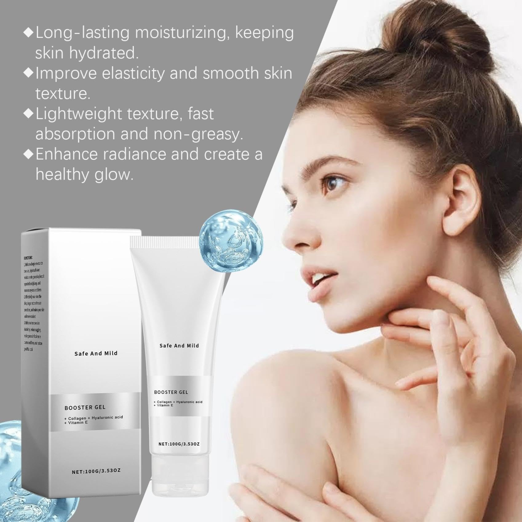 Hydrating & Nourishing Facial Gel for Moisturizing, Soothing Skin & Minimizing Pores - Skin Rejuvenation & Repair Treatment (1pc) - Perfect for Daily Skincare Routine & Post-Workout Refreshment