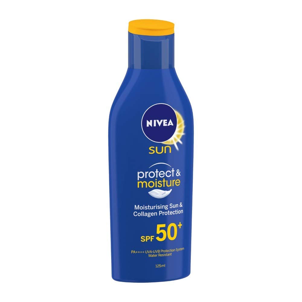 Nivea Men Active Clean Shower Gel & Sun Moisturizing Lotion SPF 50 Bundle - 250ml Body Wash & 125ml Sunscreen for Men - Perfect for Gym, Travel & Outdoor Activities