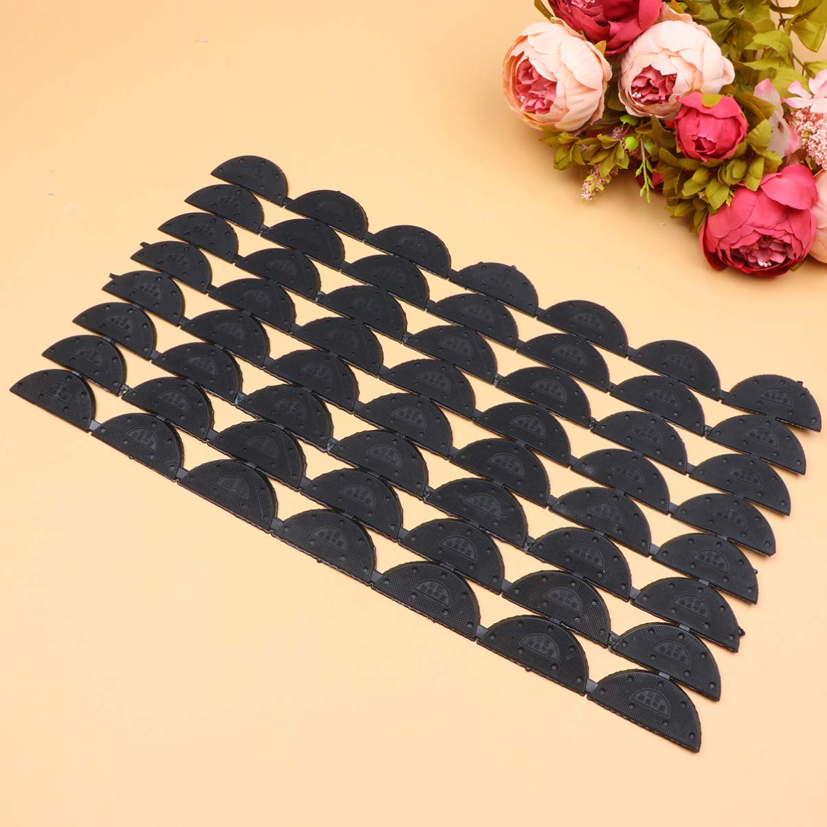 EXCEART 28 Pairs Anti-Slip High Heel Pads - Wear-Resistant Shoe Sole Stickers for Heel Repair & Skid Proof Protection (Large, Black) - Perfect for High Heels, Pumps & Dress Shoes