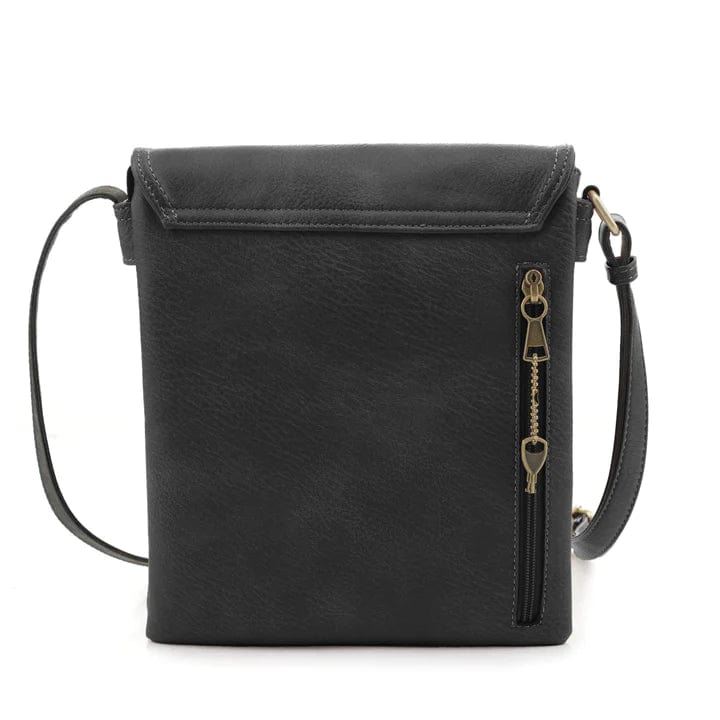 JJ Nora CC Black Crossbody Bag for Women - Stylish & Compact Purse for Everyday Use, Travel, and Date Nights
