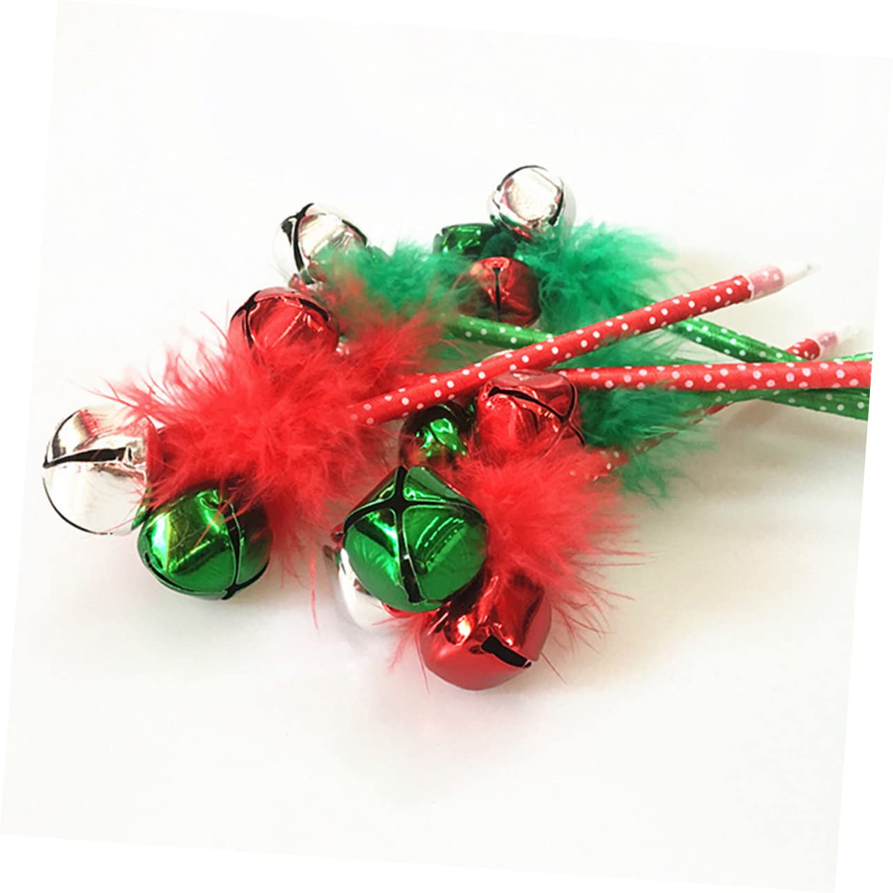 NUOBESTY 3 Sets Christmas Jingle Bell Ballpoint Pens - Festive Red & Green Writing Pens for Kids (30 Pack) - Perfect for Holiday Gift Giving, School Supplies & Creative Writing