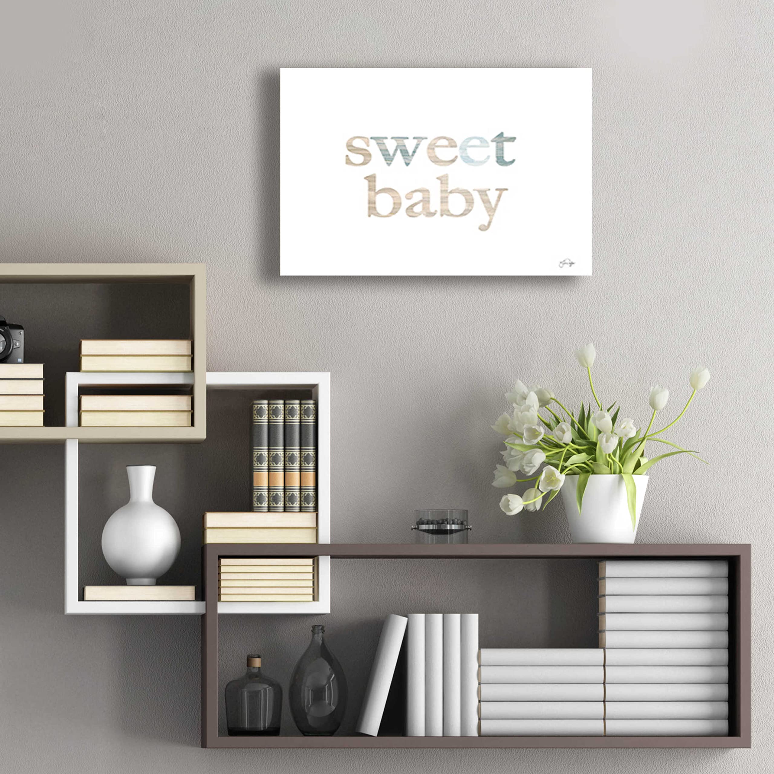 Epic Art 'Sweet Baby' by Yass Naffas Designs - Premium Acrylic Glass Wall Art 24x16 Inches - Modern Home Decor for Nursery, Bedroom & Living Room