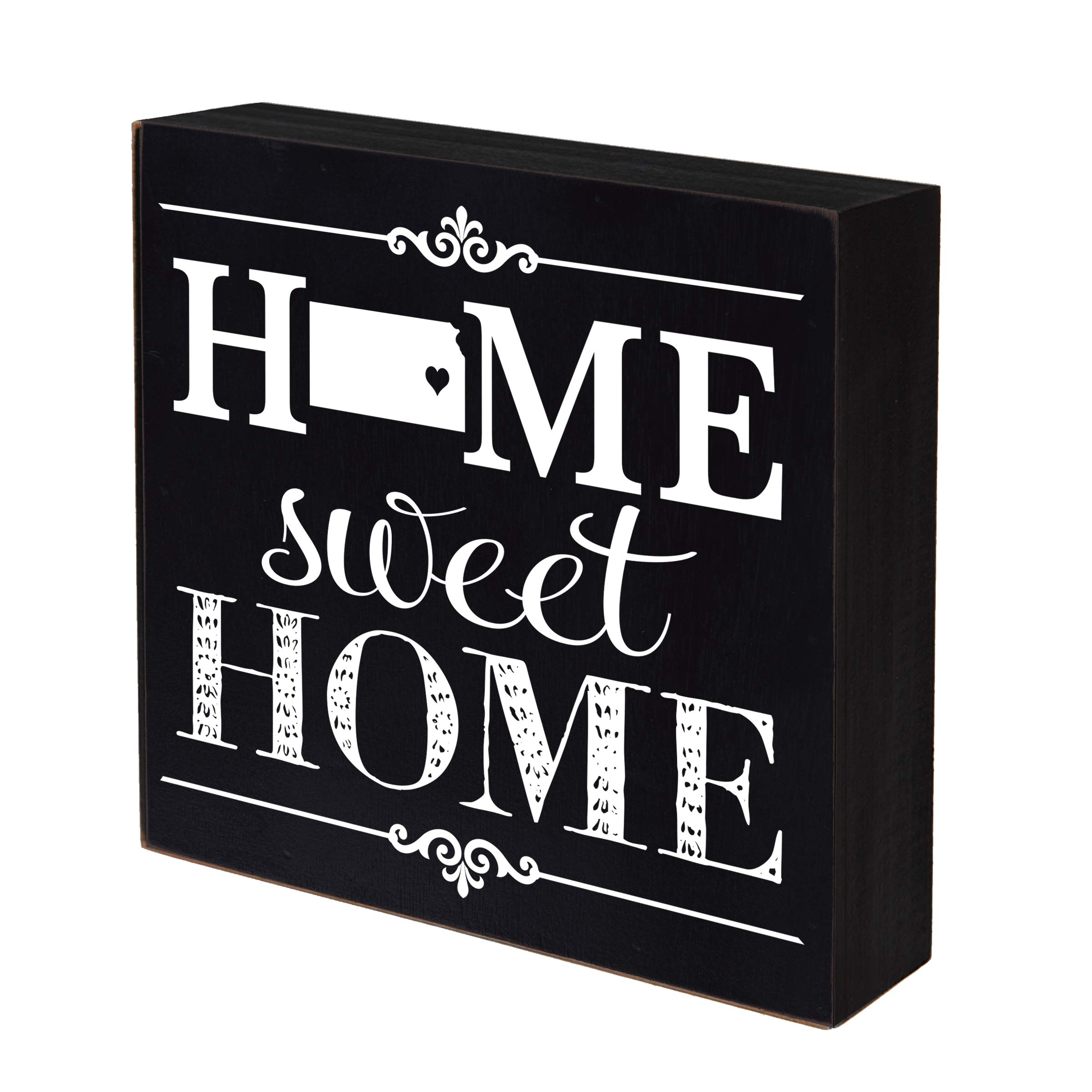 LifeSong Milestones Kansas Home State Shadow Box - 10x10 Black Wooden Keepsake for Family Memories | Perfect Housewarming Gift, Shelf Decor & Home Sweet Home Table Display