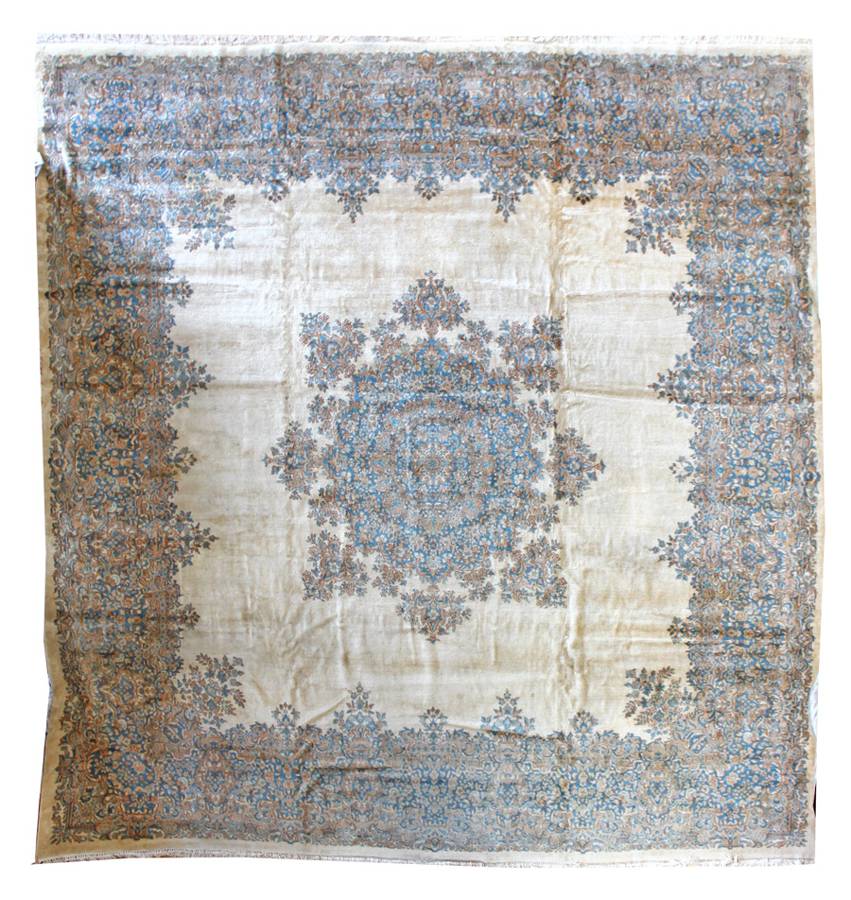 Antique Kerman Handwoven Traditional Persian Rug - Premium Wool Carpet JF4738 for Living Room, Bedroom & Home Decor