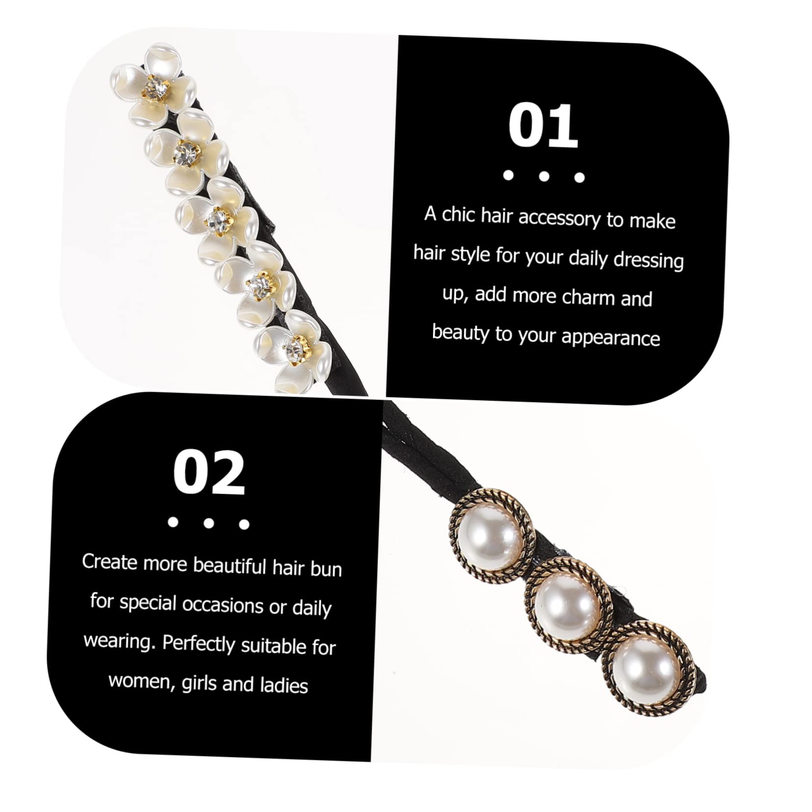 BIUDECO Hair Bun Maker Set - 3 Pack Fashion Hair Donut Bun Maker & Holder for Women, Girls - Perfect for Parties, Weddings, Work & Everyday Hairstyles