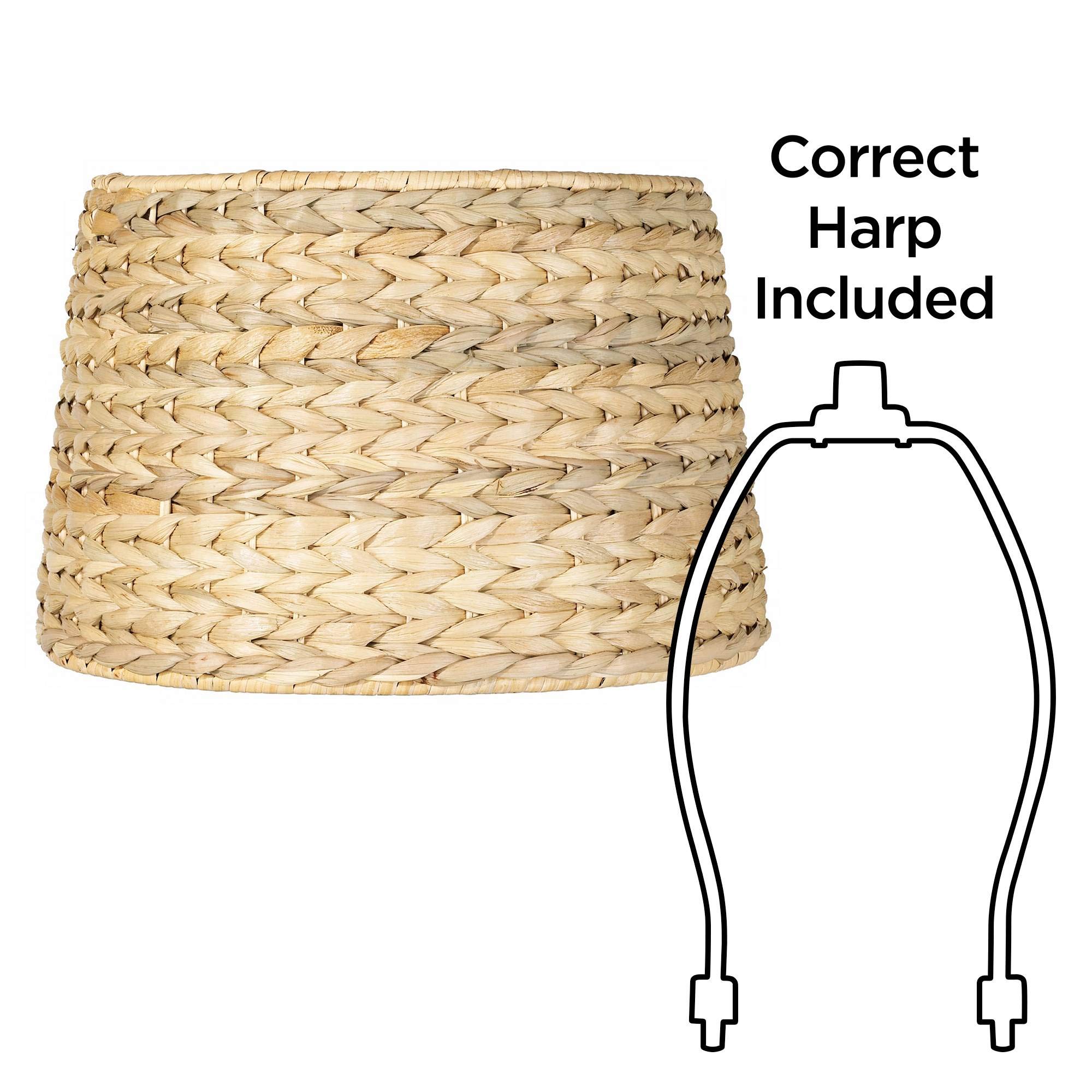 Natural Woven Seagrass Drum Lamp Shade 10