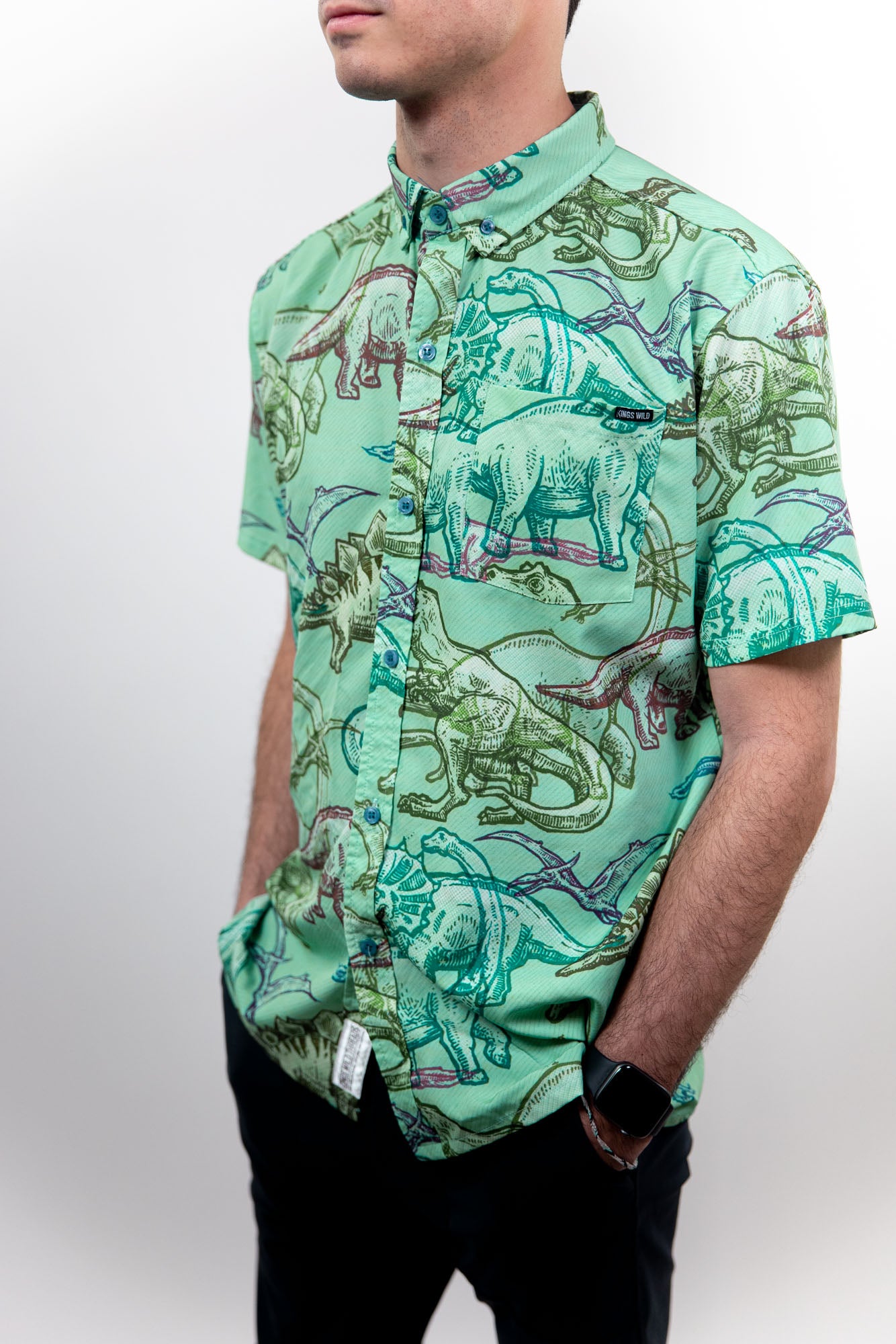 Kings Wild Threads Dinosaur Graphic T-Shirt for Men & Women - Cool Dino Print Casual Tee for Everyday Wear, Gifts, and Fun Outfits