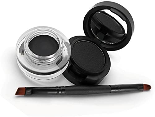 Waterproof Jet Black Gel Eyeliner - Smudge-Proof & Long Lasting Eye Makeup for Everyday Wear, Parties & Special Occasions