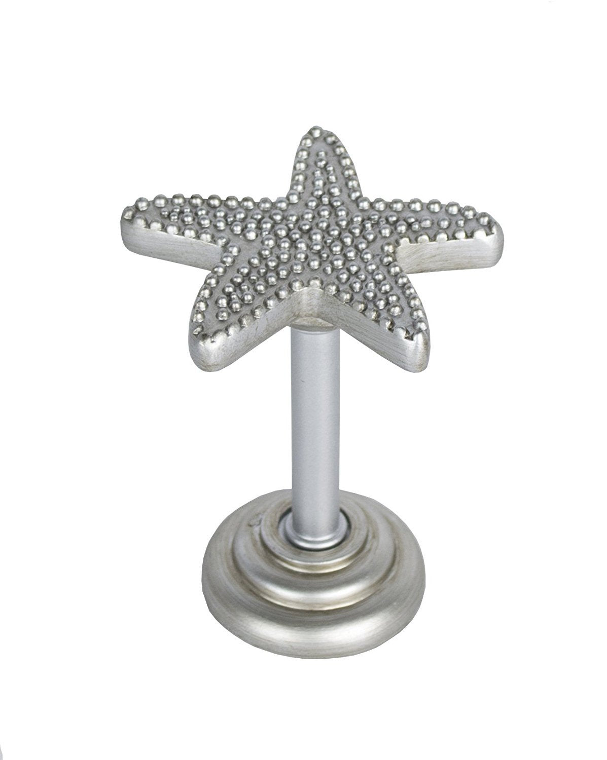 Starfish Drapery Holdback Medallion - Elegant Curtain Tieback Hook in 3 Finishes (Antique Brass, Oil Rubbed Bronze, Polished Nickel) - Perfect for Coastal, Beach House & Nautical Home Decor