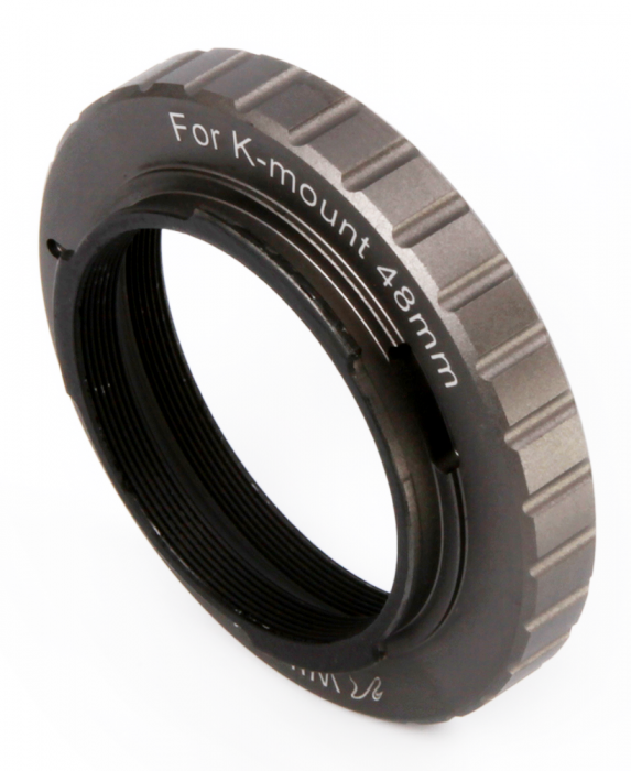 48mm T Mount Adapter for Pentax K Cameras - Compatible with Telescopes & Microscopes - Perfect for Astrophotography & Macro Photography