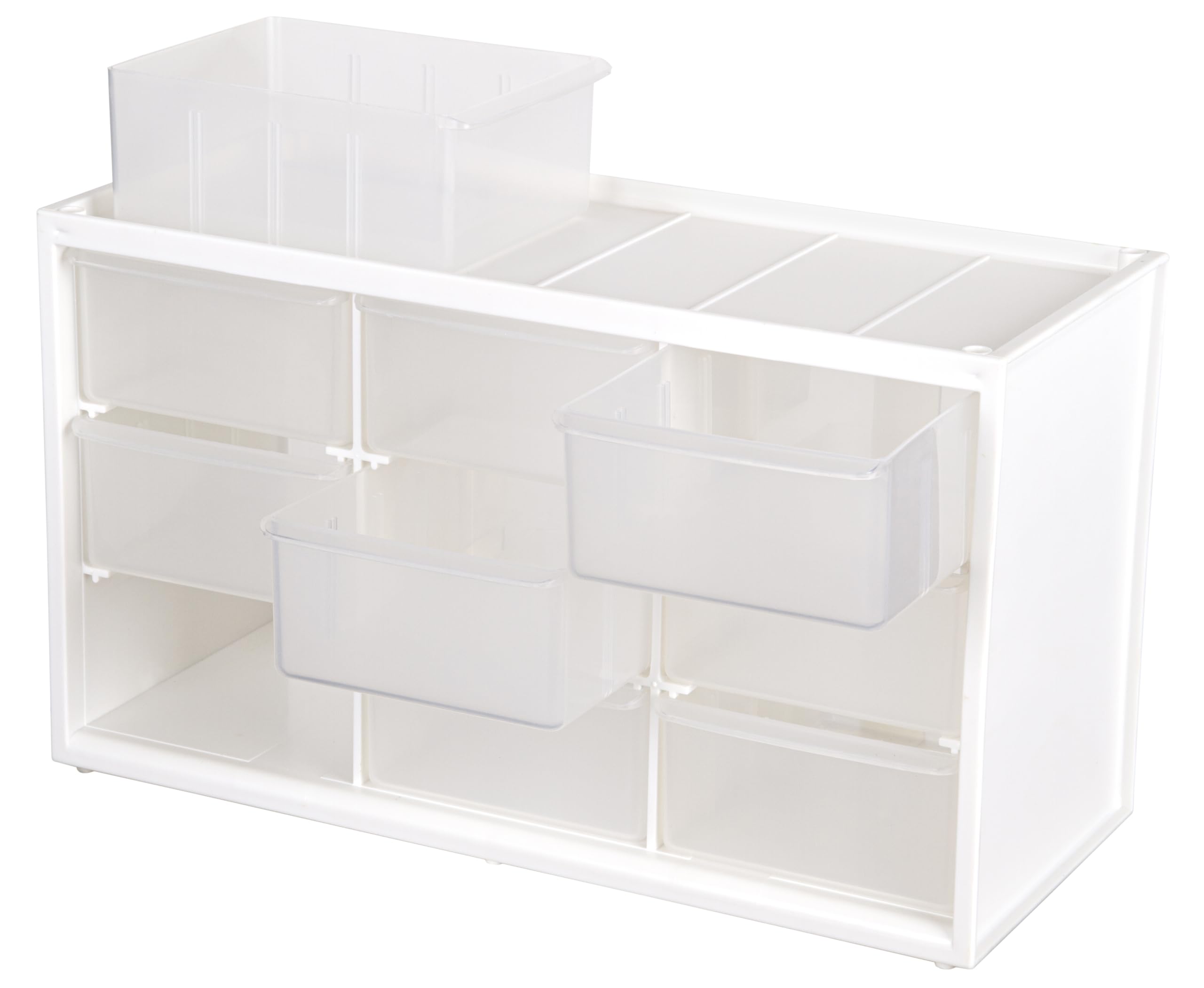 ArtBin 6809PC 9-Drawer Plastic Storage Cabinet for Sewing & Craft Supplies - White with Clear Drawers - Perfect for Organizing Thread, Beads, Buttons & DIY Craft Materials at Home or Studio