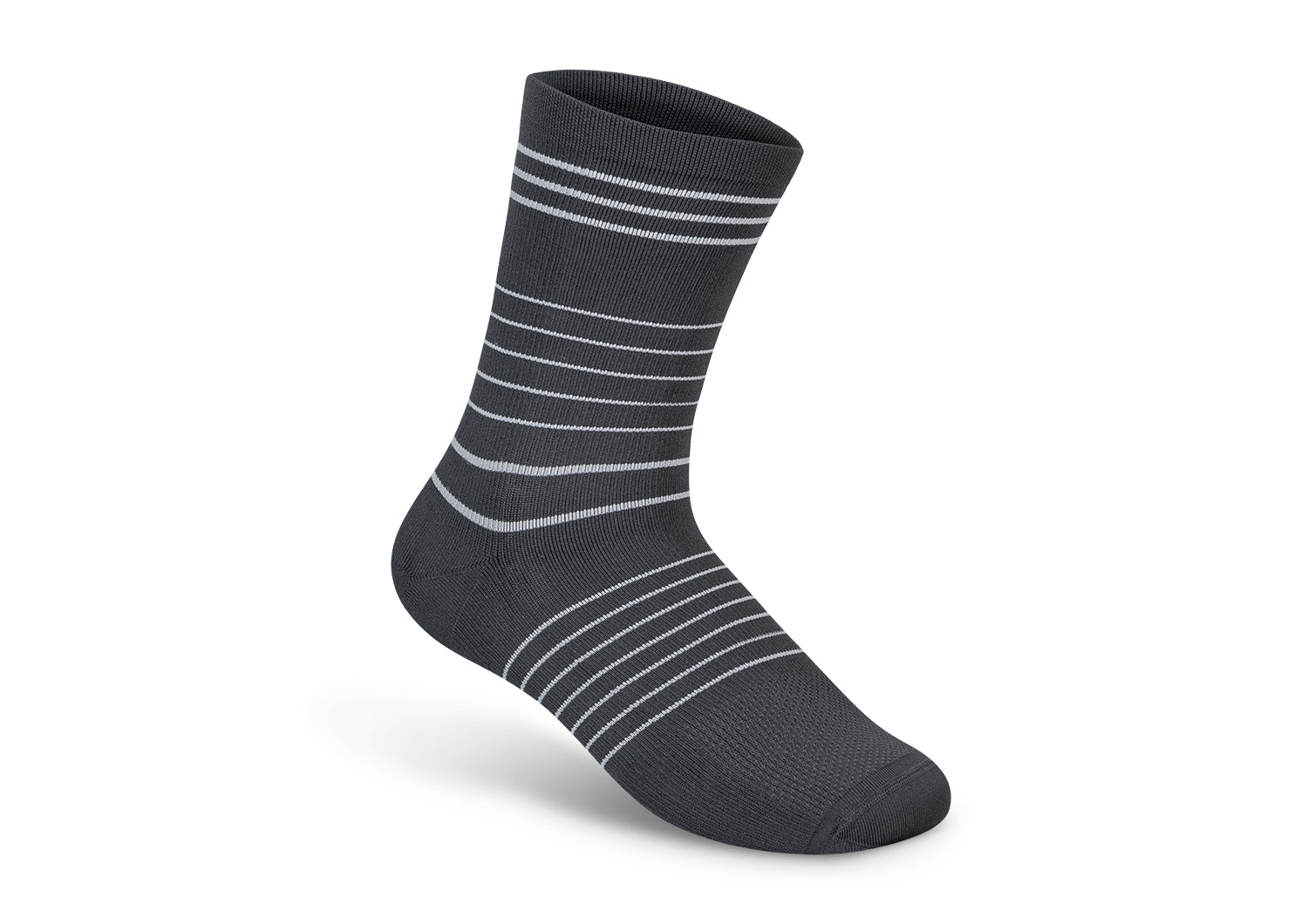 18-25 mmHg Mid Calf Compression Socks for Women & Men - Dark Gray for Running, Travel & Circulation Support