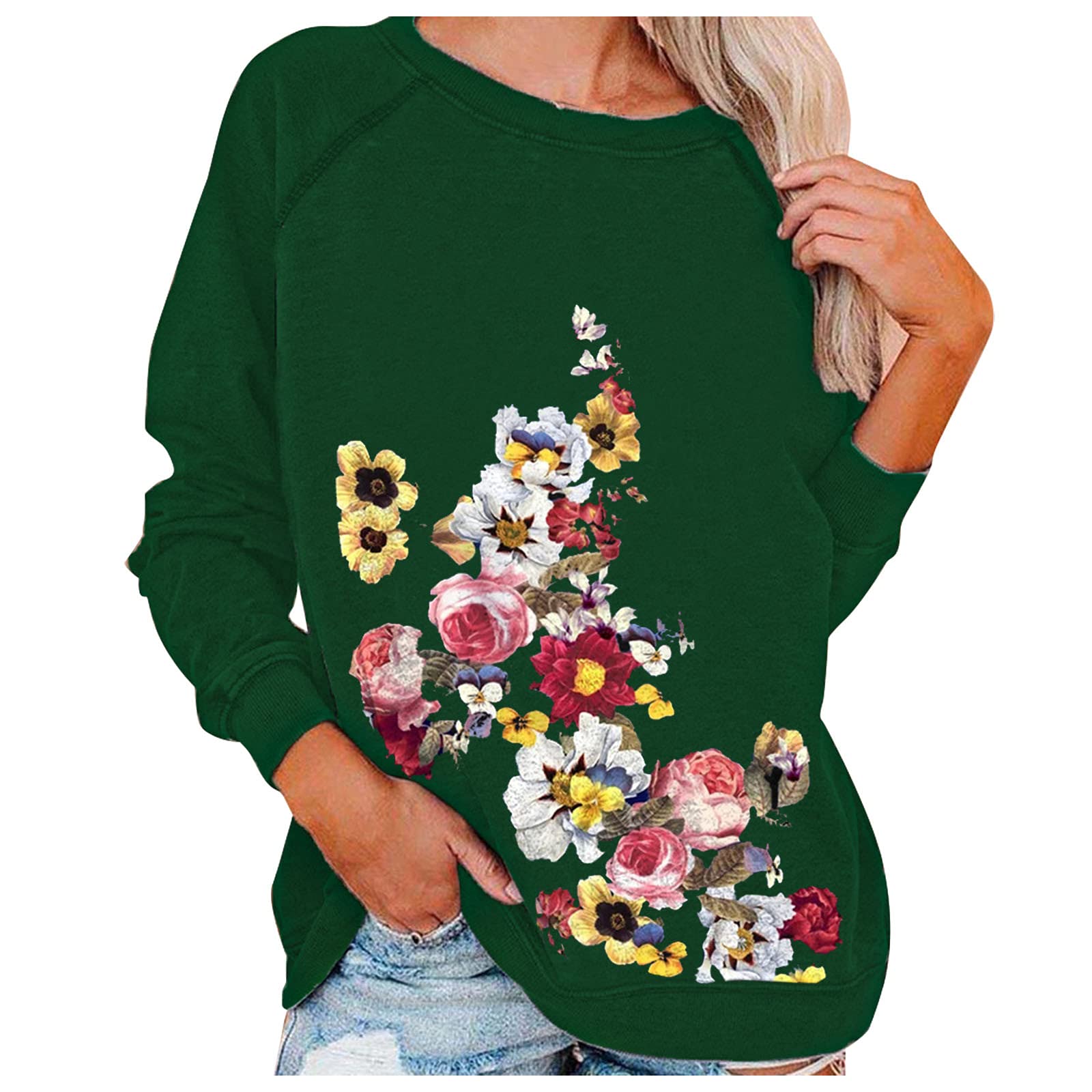 Stylish Women's Printed Long Sleeve Blouse - Cross V-Neck Button Down Casual Top for Work & Everyday Wear | Perfect for Office, Dating & Weekend Outfits