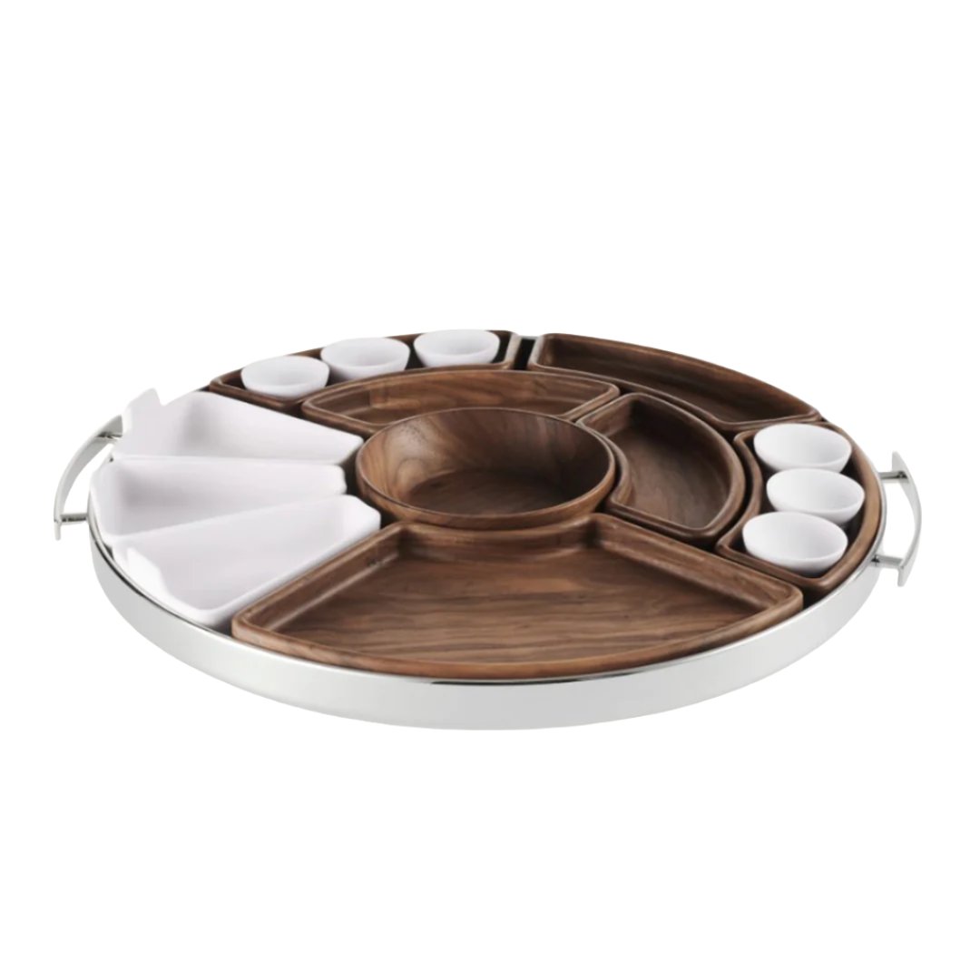 Mood Asia Party Tray - Elegant Asian-Inspired Serving Platter for Appetizers, Sushi & Dim Sum | Perfect for Dinner Parties, Weddings & Holiday Gatherings