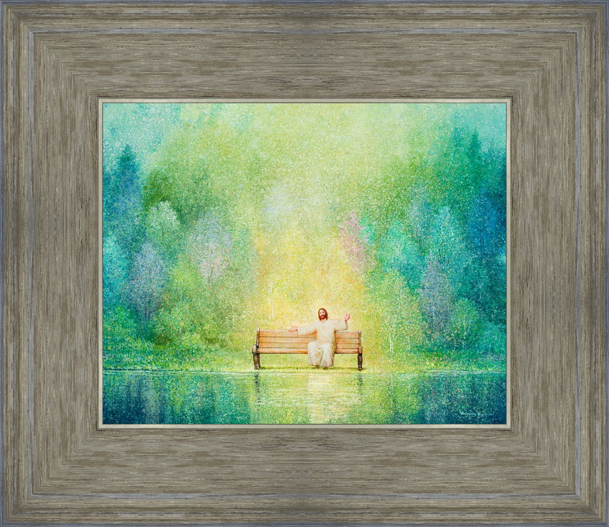 Come Unto Me and I Will Give You Rest - Inspirational Christian Wall Art for Home Decor & Church - Perfect for Bedroom, Living Room & Office