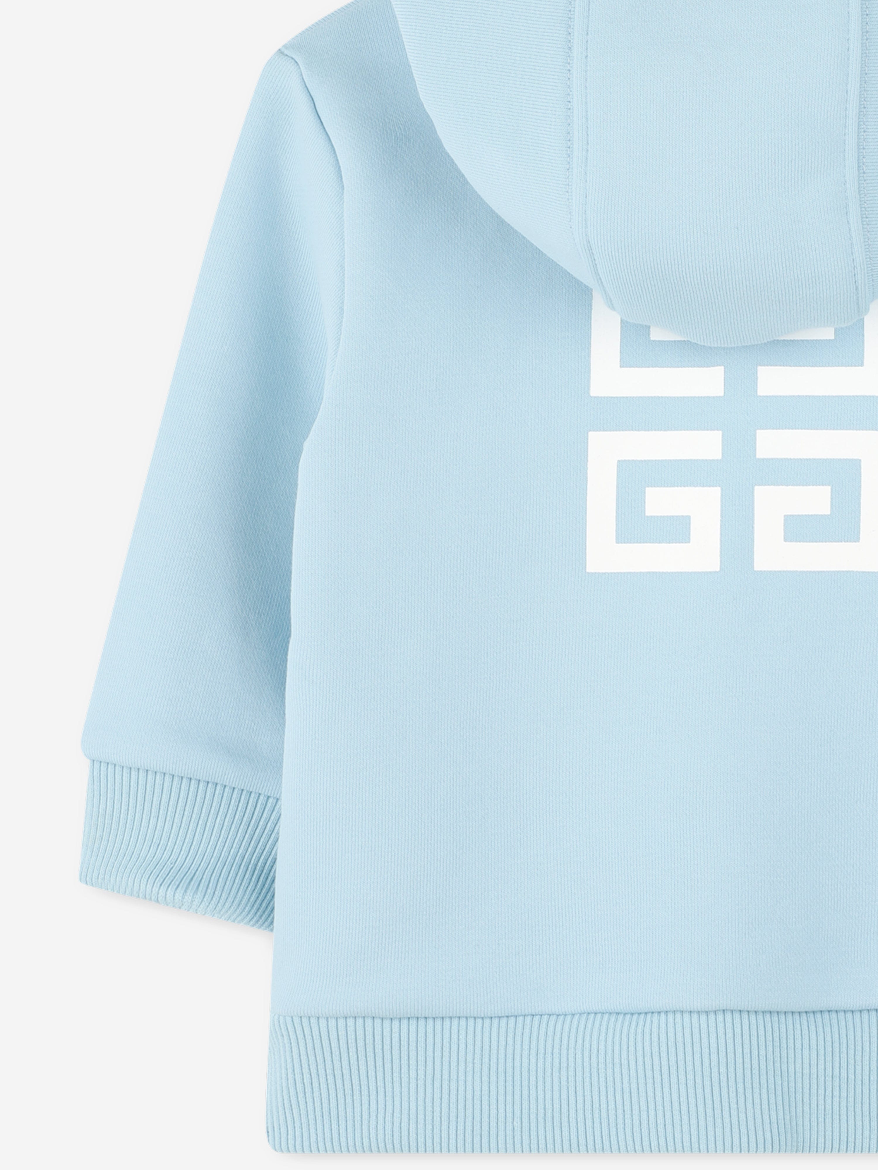 **Blue 4G Logo Zip-Up Hoodie for Baby Boys - Soft & Comfortable for Playtime & Outdoor Adventures**