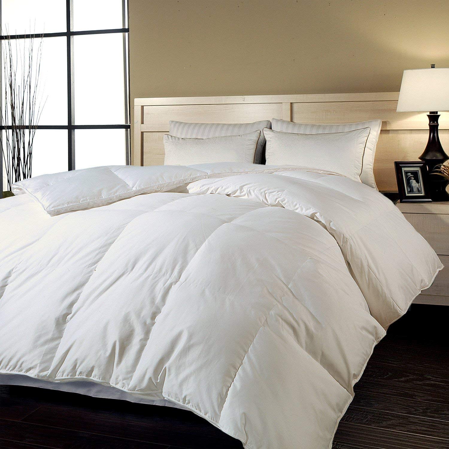 Blue Ridge Home Fashions Naples 700 Thread Count Cotton Down Alternative Comforter - Twin Size, Soft & Hypoallergenic Bedding for All Seasons - Perfect for Guest Rooms, Dorms & Cozy Nights