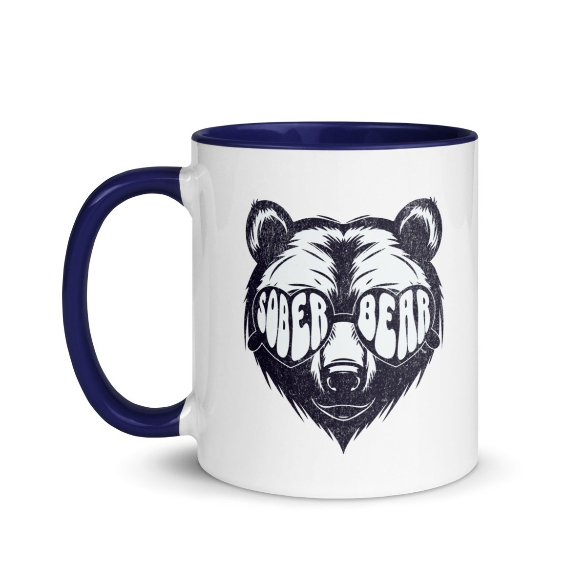 Sober Bear Coffee Mug with Color Inside - Fun & Durable Ceramic Cup for Coffee, Tea, Hot Chocolate - Perfect for Home, Office, or Gifts