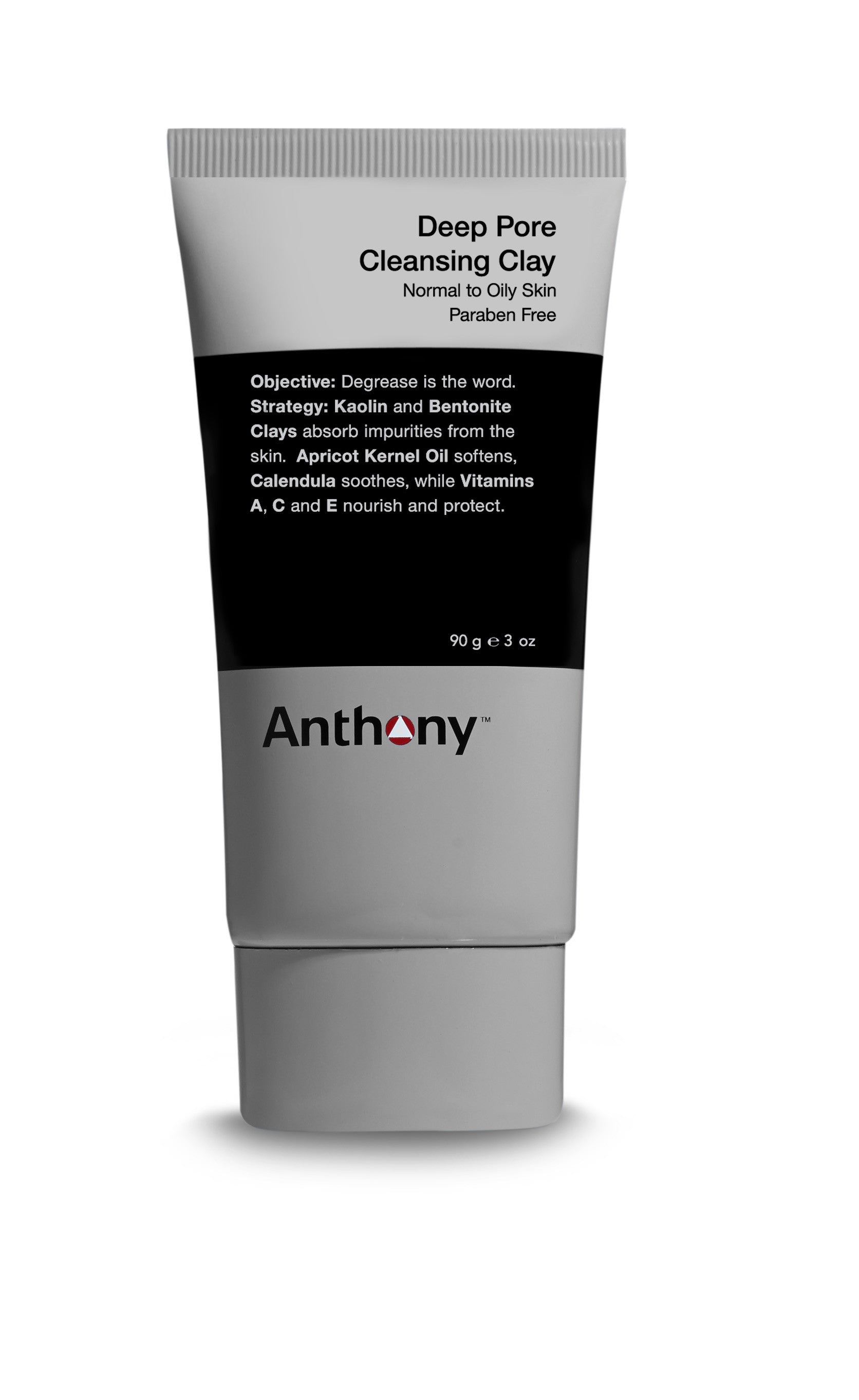Anthony Deep Pore Cleansing Clay Mask - Purifying Facial Treatment for Blackheads & Acne - Detoxifying & Oil Control - Perfect for Oily & Combination Skin - Spa & At-Home Skincare Routine