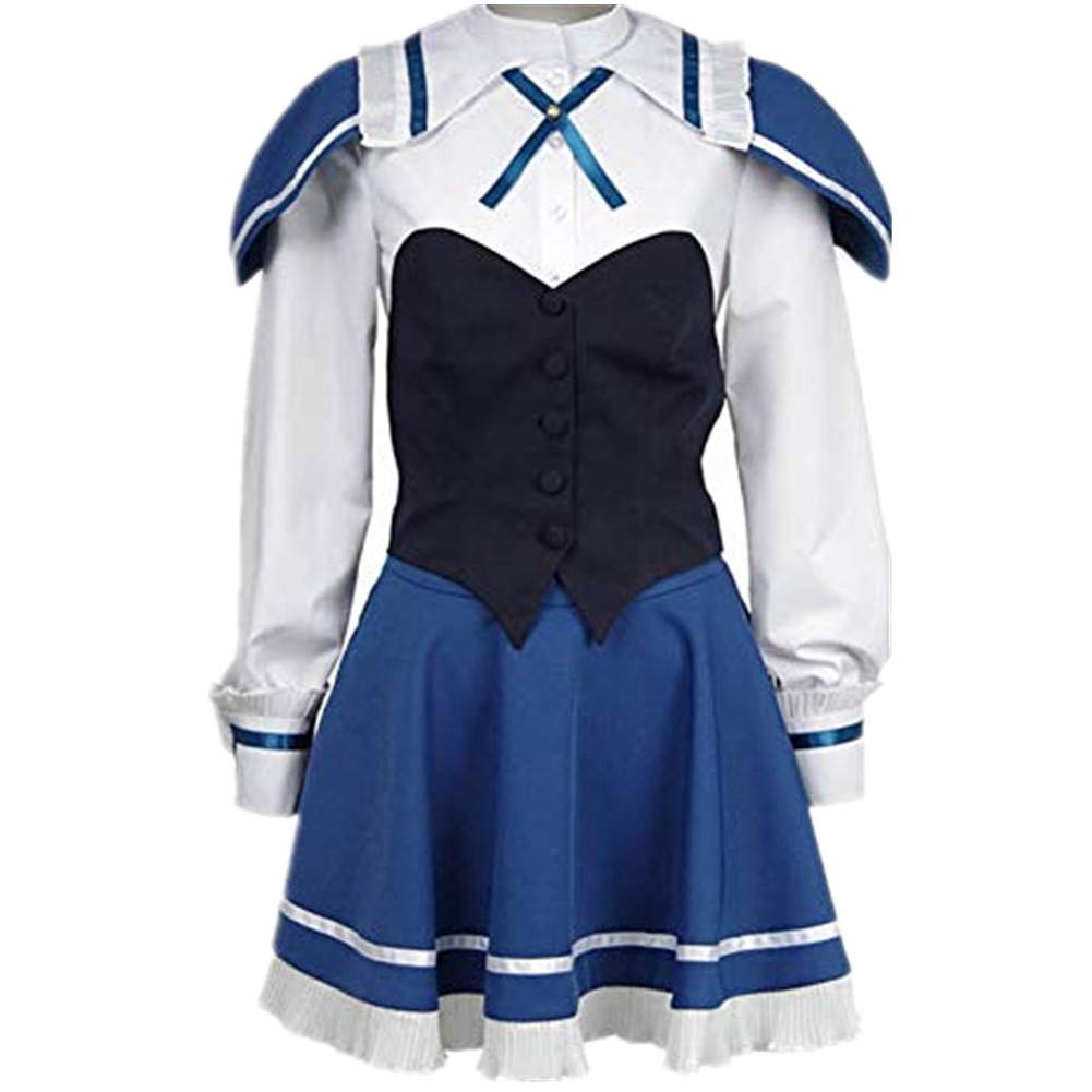 Absolute Duo Julie Sigtuna School Uniform Cosplay Costume Set (Top + Skirt + Vest + Bow Tie) - Perfect for Anime Conventions, Halloween, and Cosplay Events