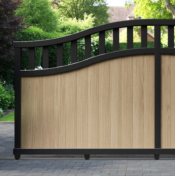 Chatsworth Aluminum Sliding Driveway Gate - Heavy Duty High Middle Security Gate for Residential & Commercial Use | Perfect for Driveways, Backyards, and Property Entrances