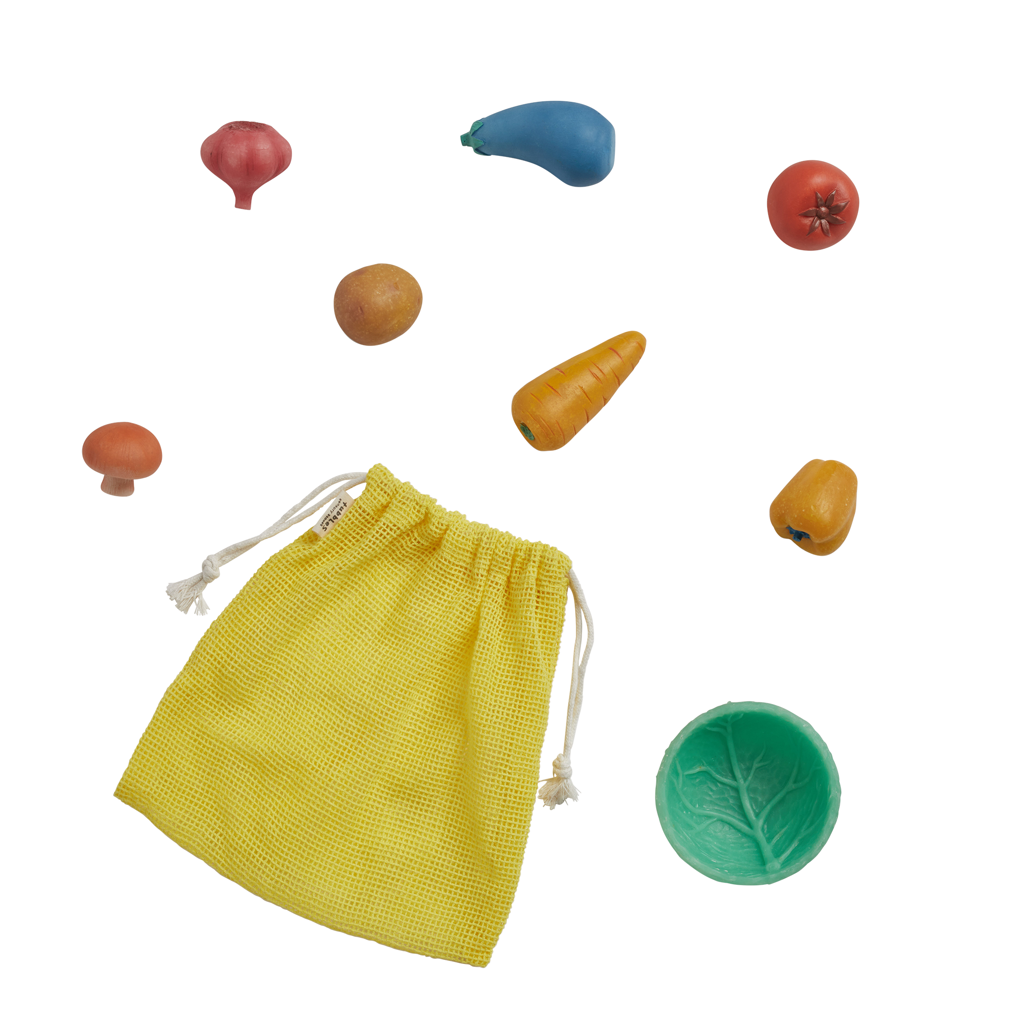 Tubbles Sensory Stones - Vibrant Veggies Sensory Toys for Kids | Stress Relief & Calming Tools for Autism & Anxiety | Perfect for Play Therapy & Sensory Bins