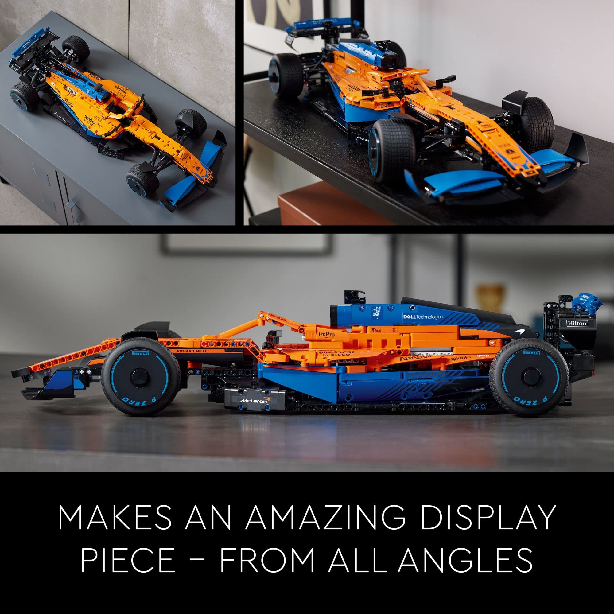 LEGO 42141 Technic McLaren Formula 1 2022 Race Car Building Kit - 1487 Pieces, F1 Collector's Model for Adults, Perfect Gift for Men & Women - Display as Home Office Decor (Ideal for Racing Fans & LEGO Enthusiasts)