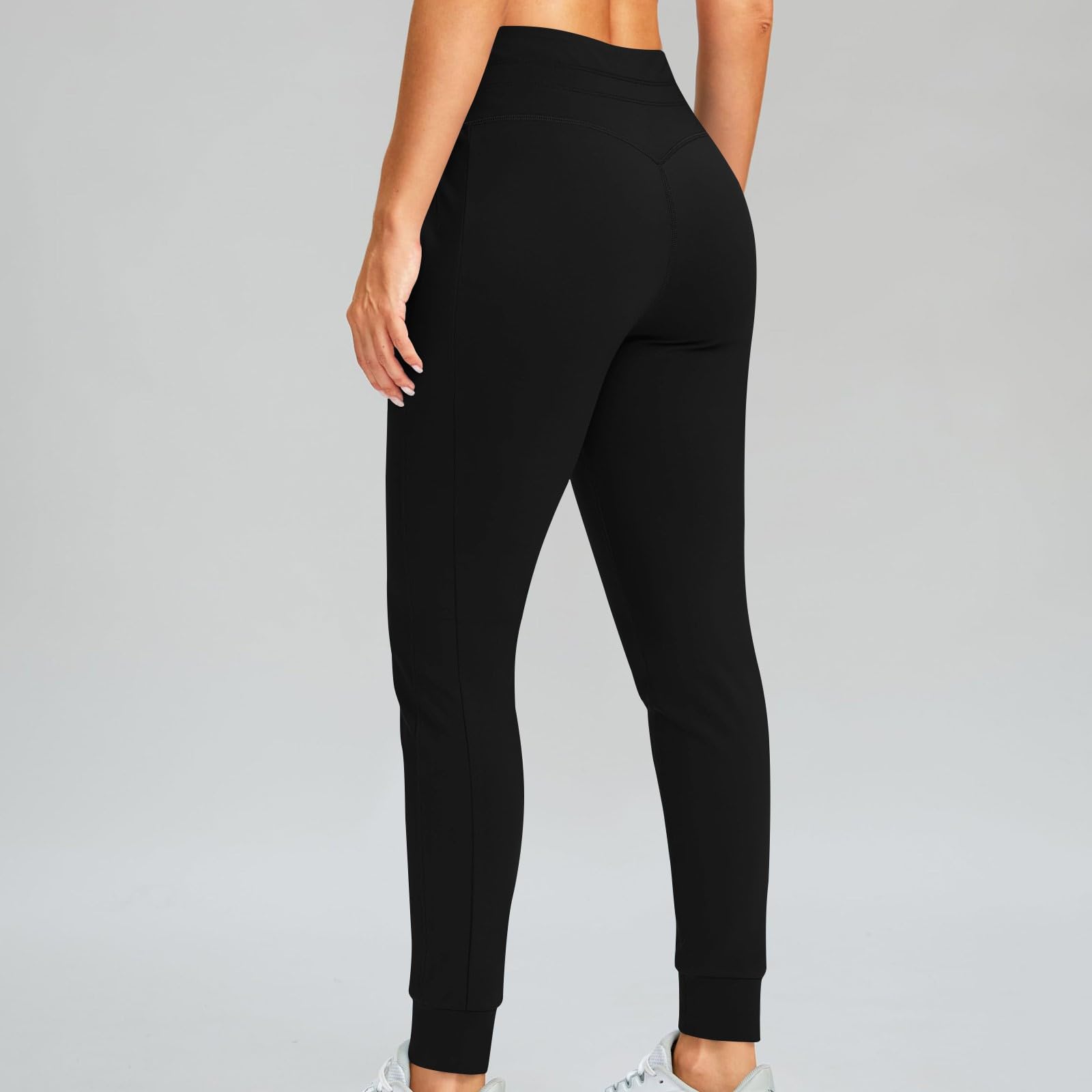 Women's Fleece Joggers High Waisted Sweatpants - Warm Winter Running Pants for Outdoor Workouts