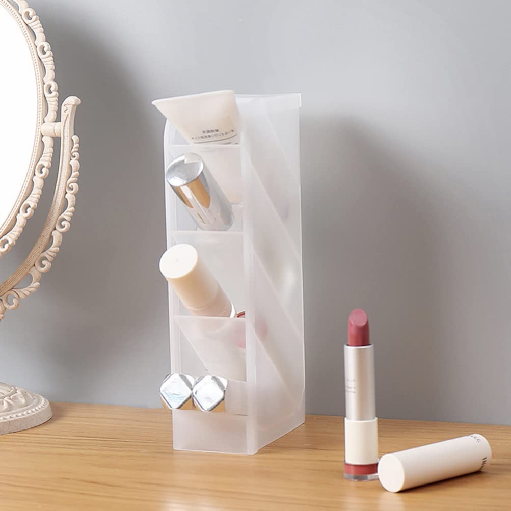 Zerodeko Clear Makeup Brush Organizer - Desktop Cosmetic Storage Box with Socks, Multifunctional Organizer for Brushes, Cosmetics & Stationery - Perfect for Vanity, Travel & Home Decor