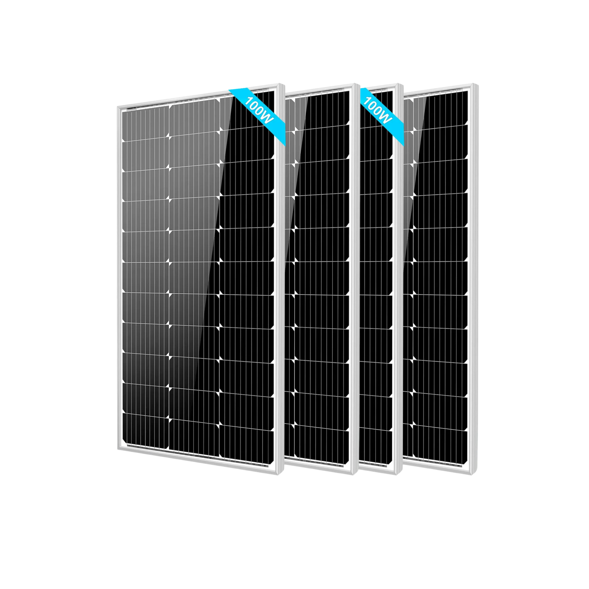 SunGoldPower 100W Monocrystalline Solar Panel - High Efficiency 12V Solar Panel for RV, Boat, Off-Grid & Home Use | SG 2P100WM