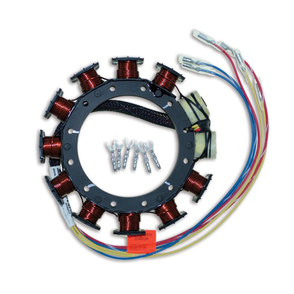 CDI Electronics 174-9710K1 Mercury Mariner Stator 16 Amp for 2/3/4 Cylinder Outboard Motors (1987-1997) - Perfect for Marine Engine Repairs & Boat Maintenance