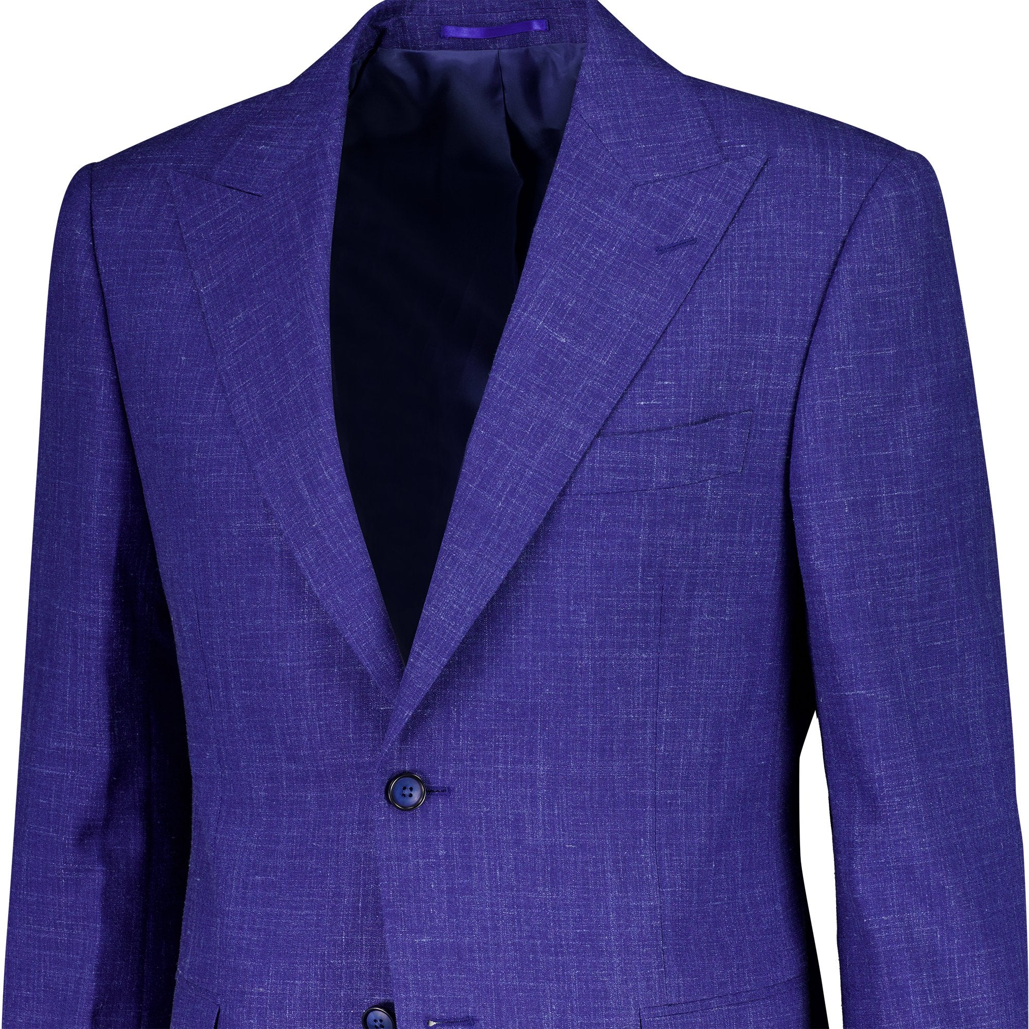 HENRY SARTORIAL Men's Blue Wool Blend Suit Jacket - Premium Business Blazer for Office, Wedding & Formal Events