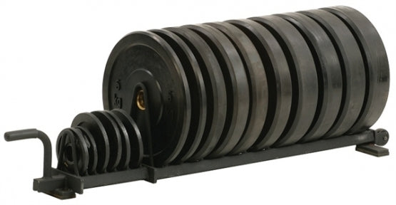 York Barbell Horizontal Weight Plate Rack - Heavy Duty Gym Storage Organizer for Olympic & Standard Plates - Perfect for Home Gym, CrossFit & Weightlifting Training