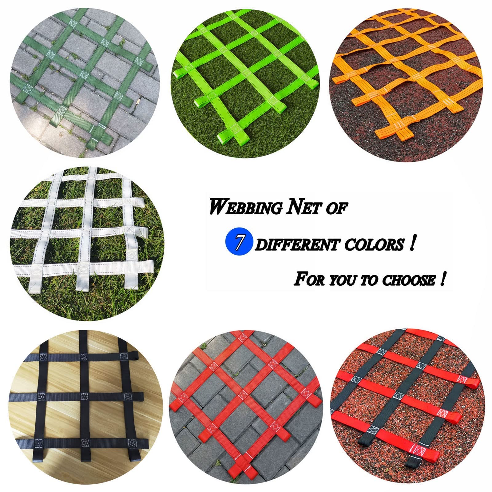 Heavy Duty Cargo Net for Pickup Truck Bed - Customizable Auto SUV Trunk Storage Cover | Durable Mesh Webbing for Roof Rack, Tailgate & Ceiling | Perfect for Camping, Road Trips & Hauling Gear