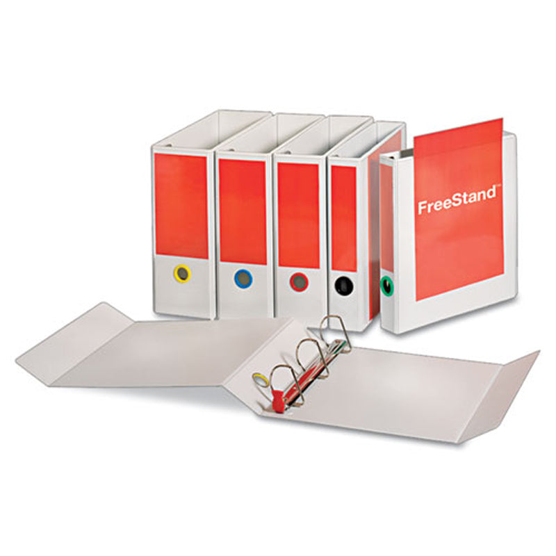 Heavy Duty Free Standing Locking Slant D Ring Binder - Secure Document Organizer for Office, School, and Business Use
