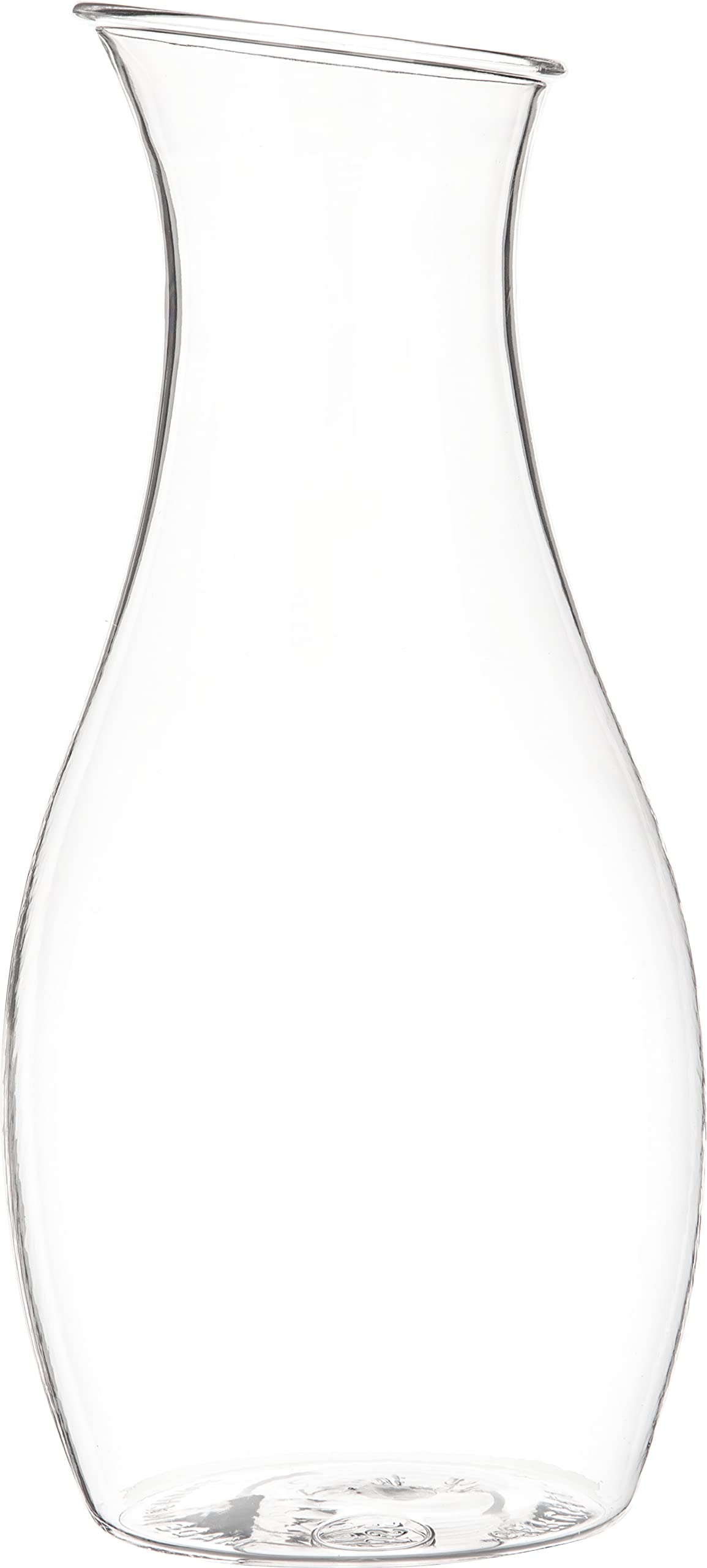 Carlisle 7090307 Cascata 1.5L Clear Plastic Juice Carafe - BPA-Free Beverage Dispenser for Restaurants, Catering & Home Use (Pack of 12) - Perfect for Iced Tea, Lemonade, Party Drinks & Refrigerator Storage