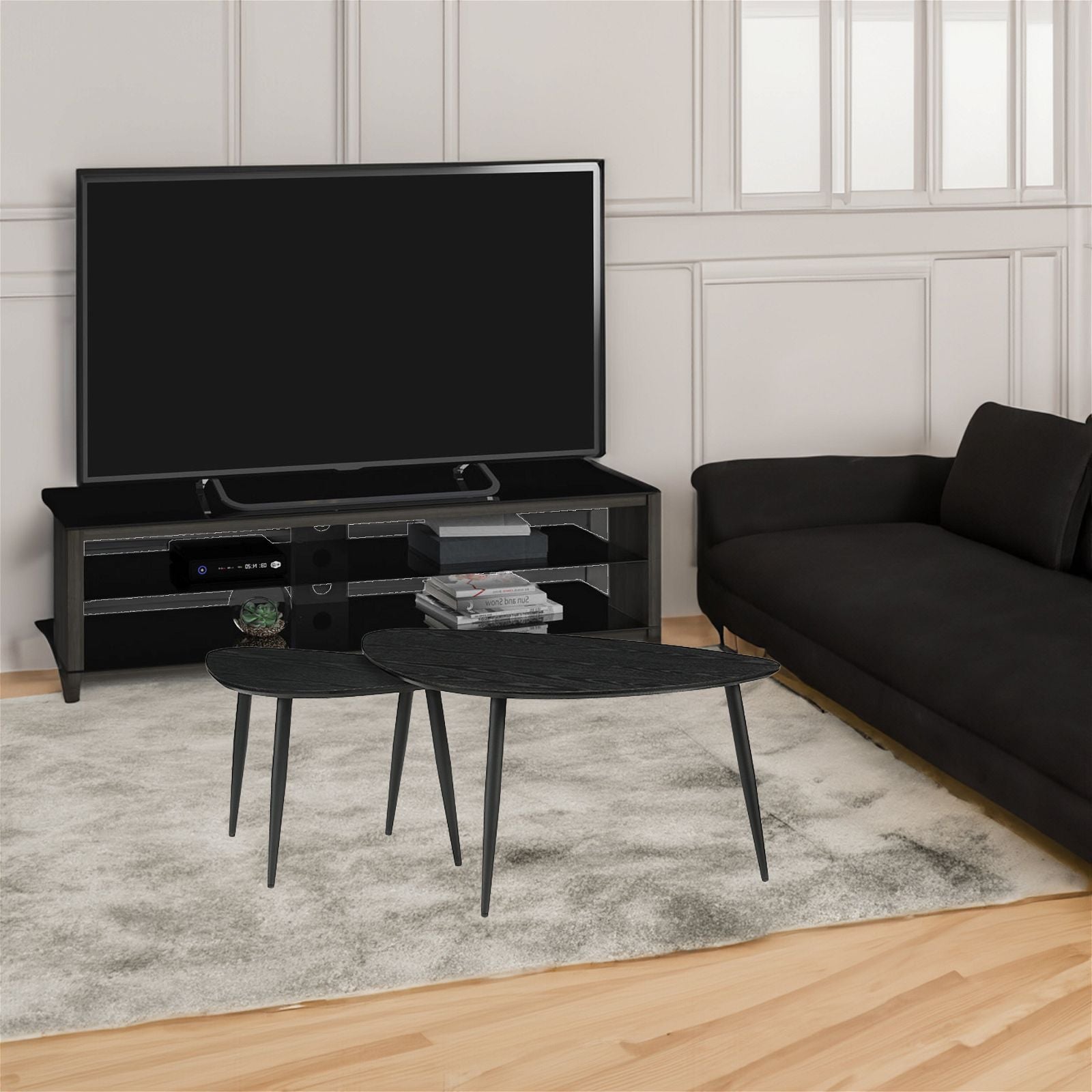 Urban Style MAESTRO 1600 Modern TV Stand - Stylish Entertainment Center for Living Room, Home Theater & Media Storage