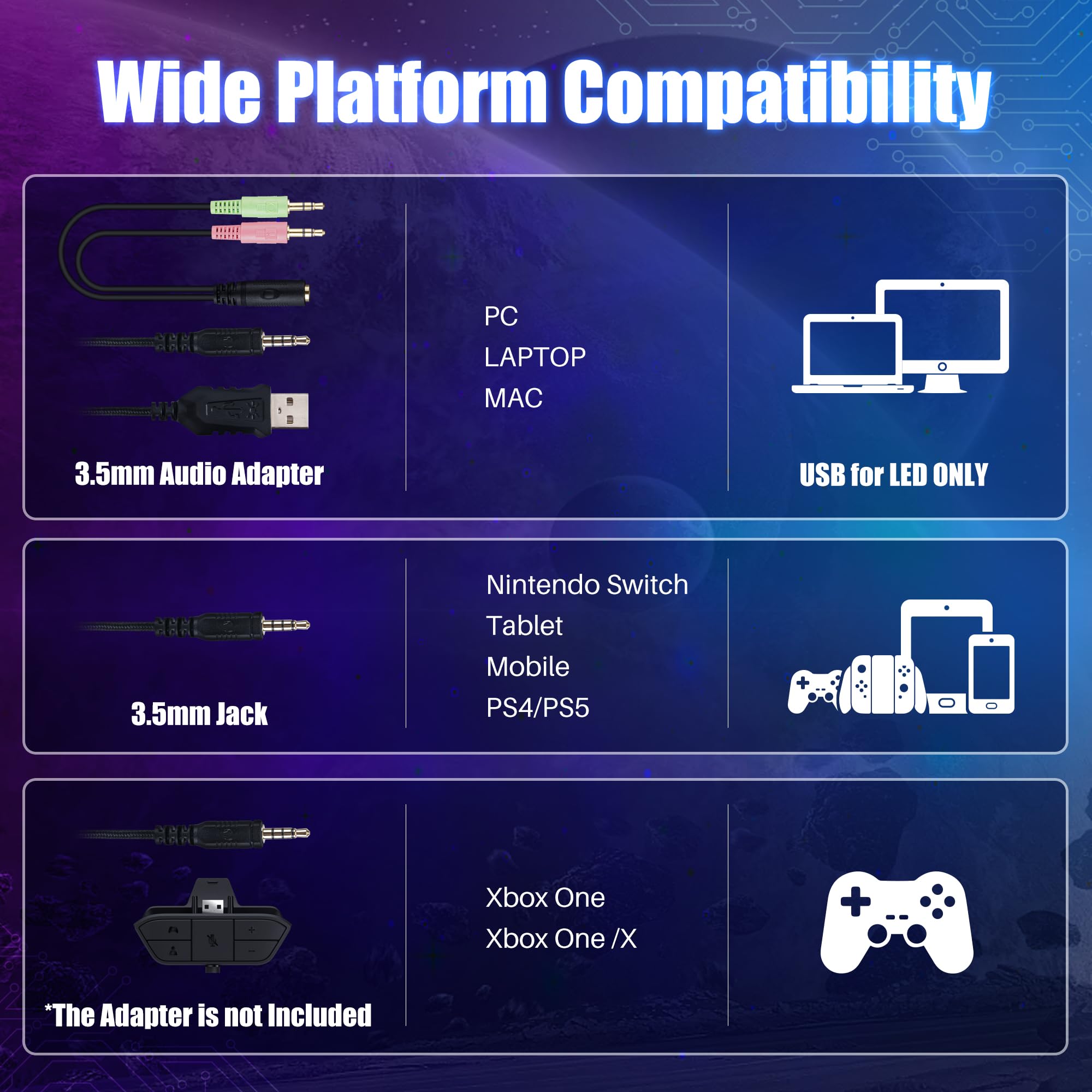 Stynice Wired Gaming Headset with Microphone for PS5, PS4, Xbox, PC & Nintendo Switch - Over Ear Stereo Noise Cancelling Headphones - Perfect for Gaming, Streaming & Online Meetings
