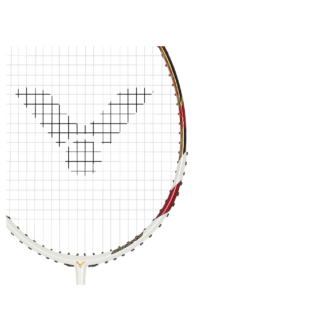 Victor BRS LTD PRO Unstrung Badminton Racket - Professional Carbon Fiber Badminton Racquet for Adults & Advanced Players [Red] | Perfect for Training, Tournaments & Competitive Play