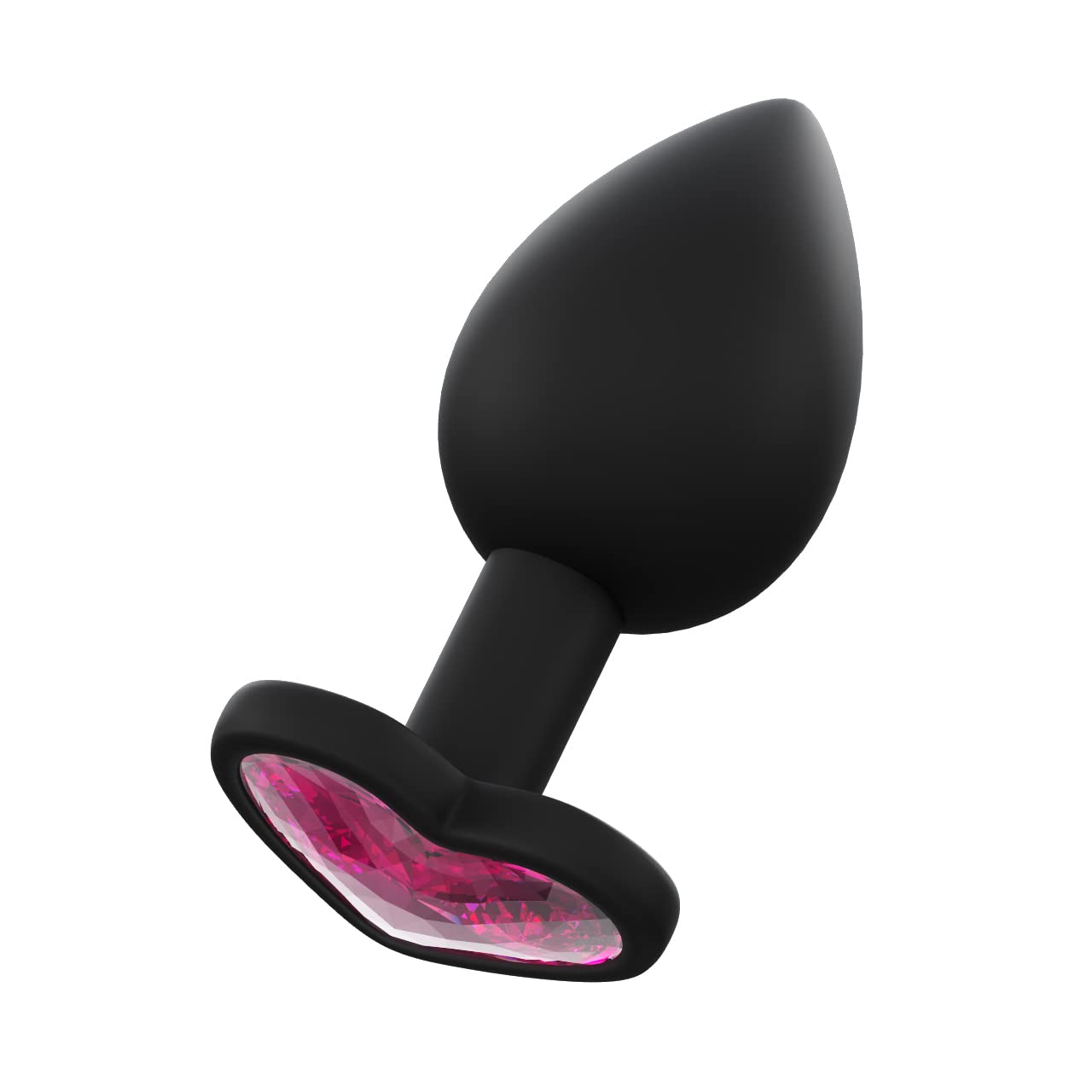 3-Piece Diamond Studded Anal Training Butt Plug Set (Black) - Soft Silicone Beginner's Kit with Flared Base & Velvet Gift Bag - Adult Fetish Toys for Couples & Solo Play - Perfect for Spicing Up Date Nights & Exploring New Sensations