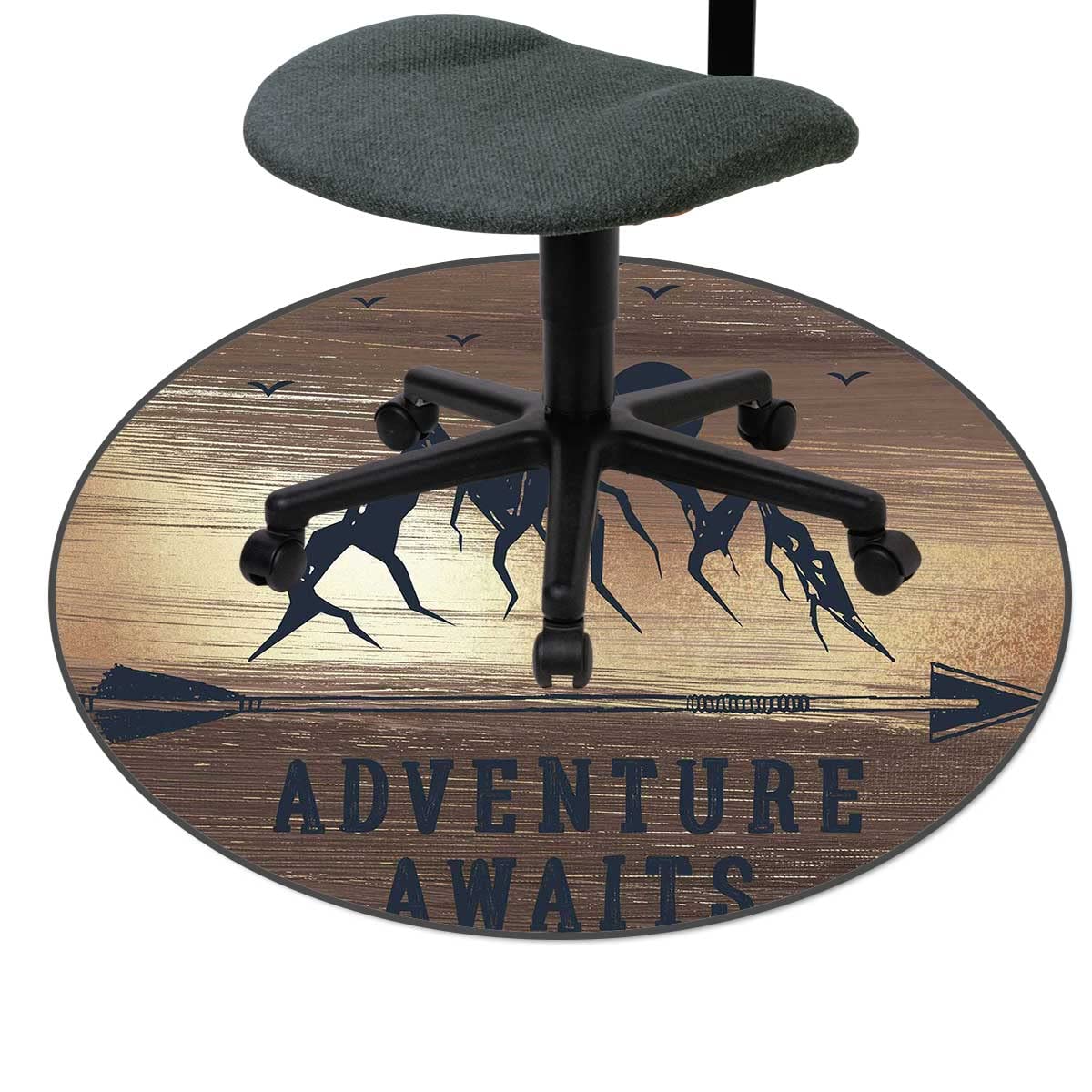 Premium Brown Desk Chair Mat for Carpet - 43
